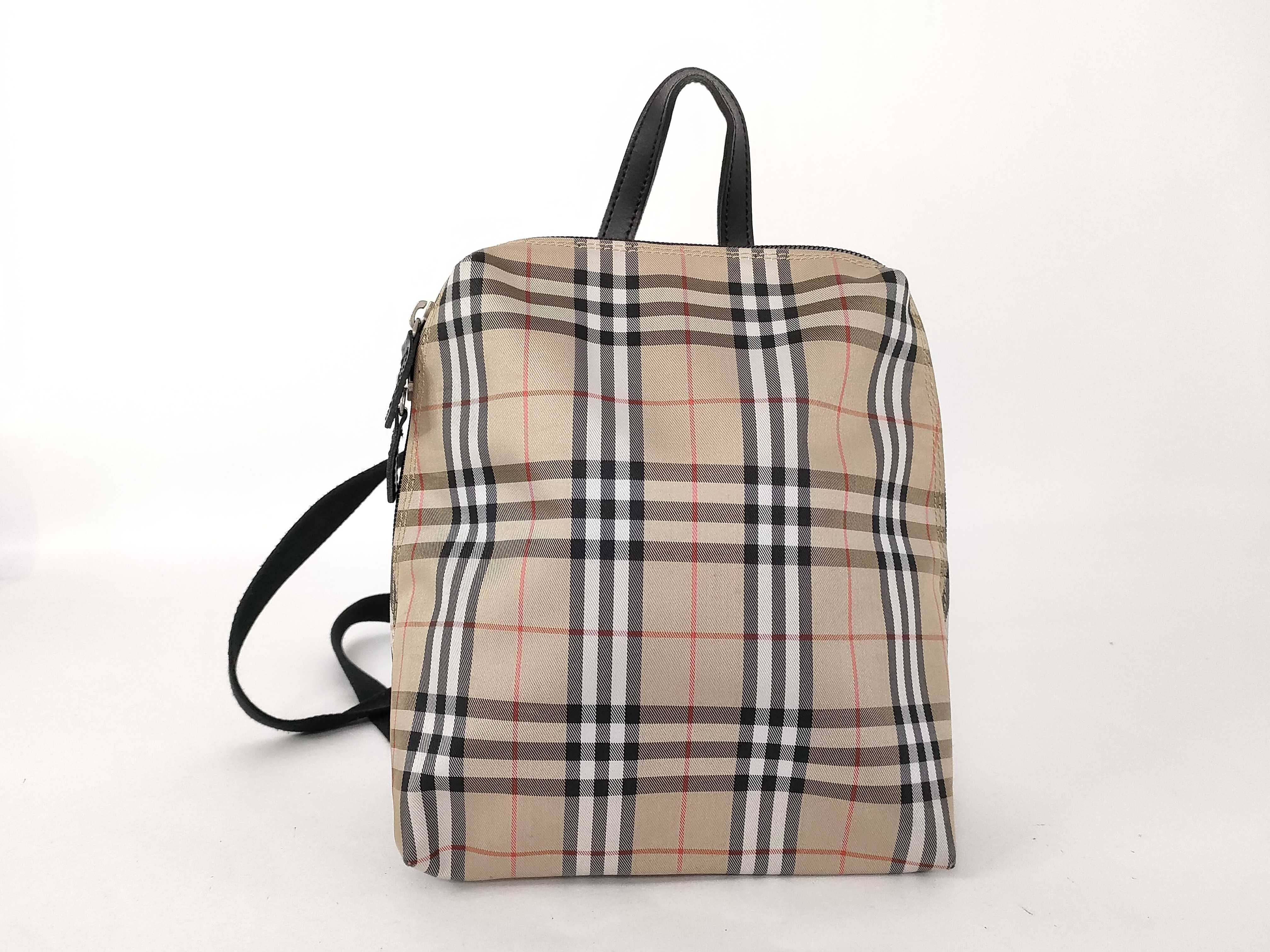 Backpack Nova Check Logo Beige Rucksack