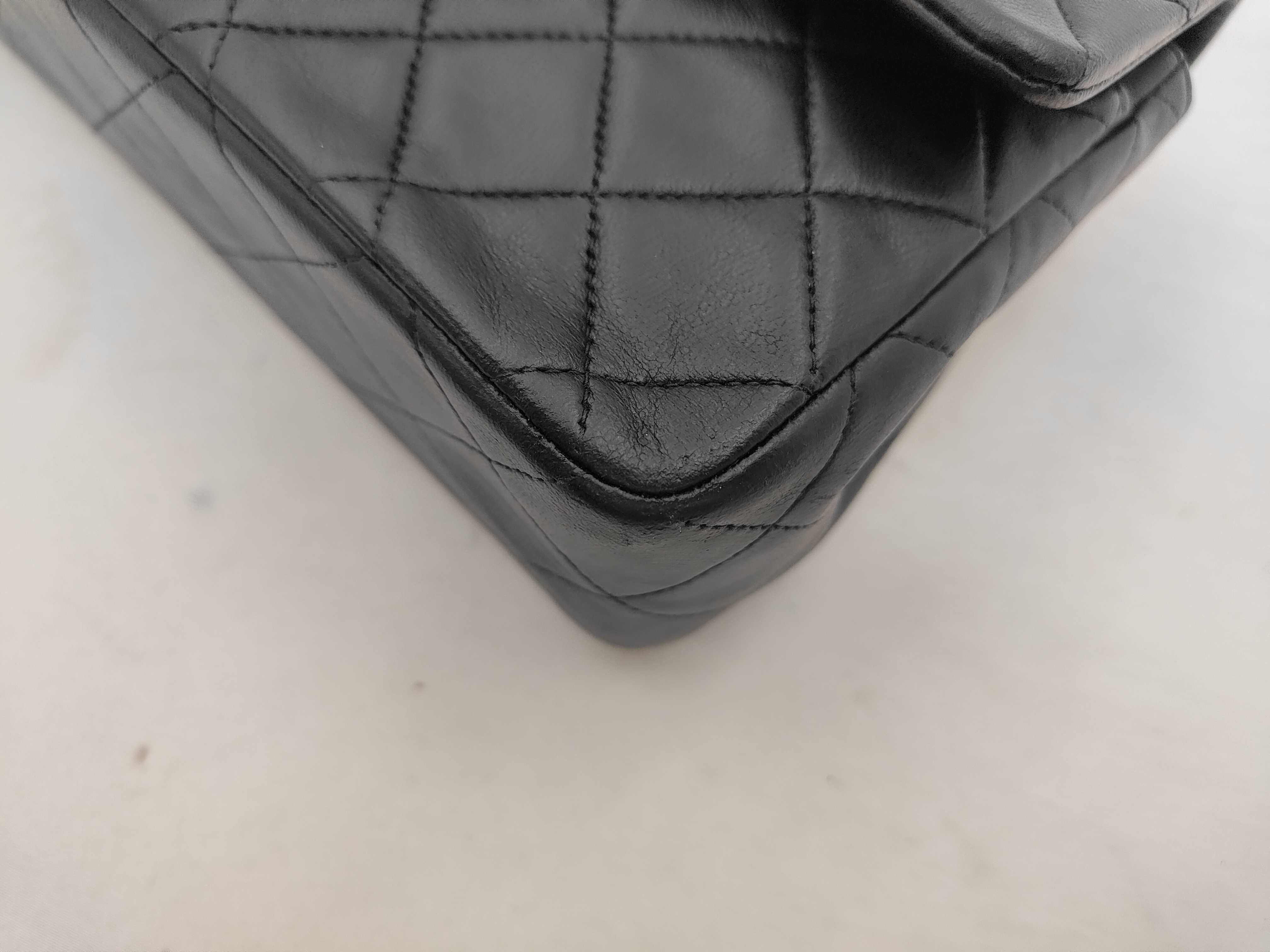 Matelassé Double Flap Shoulder Bag, Black, No. 3 — view 6