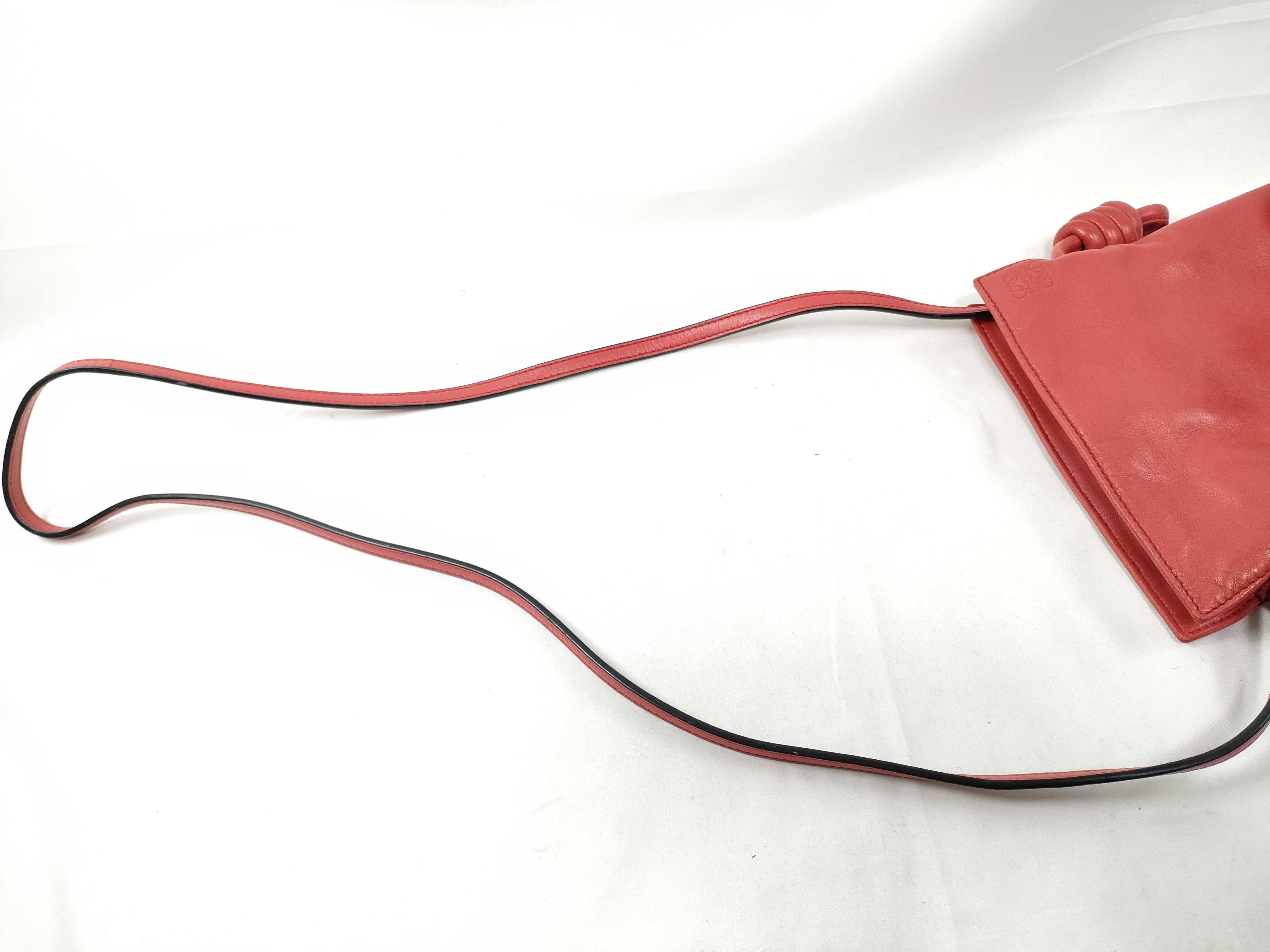 Flamenco Clutch Shoulder Bag Mini Red Calf Leather A 411FC 2X37 Shoulder Bag — view 3
