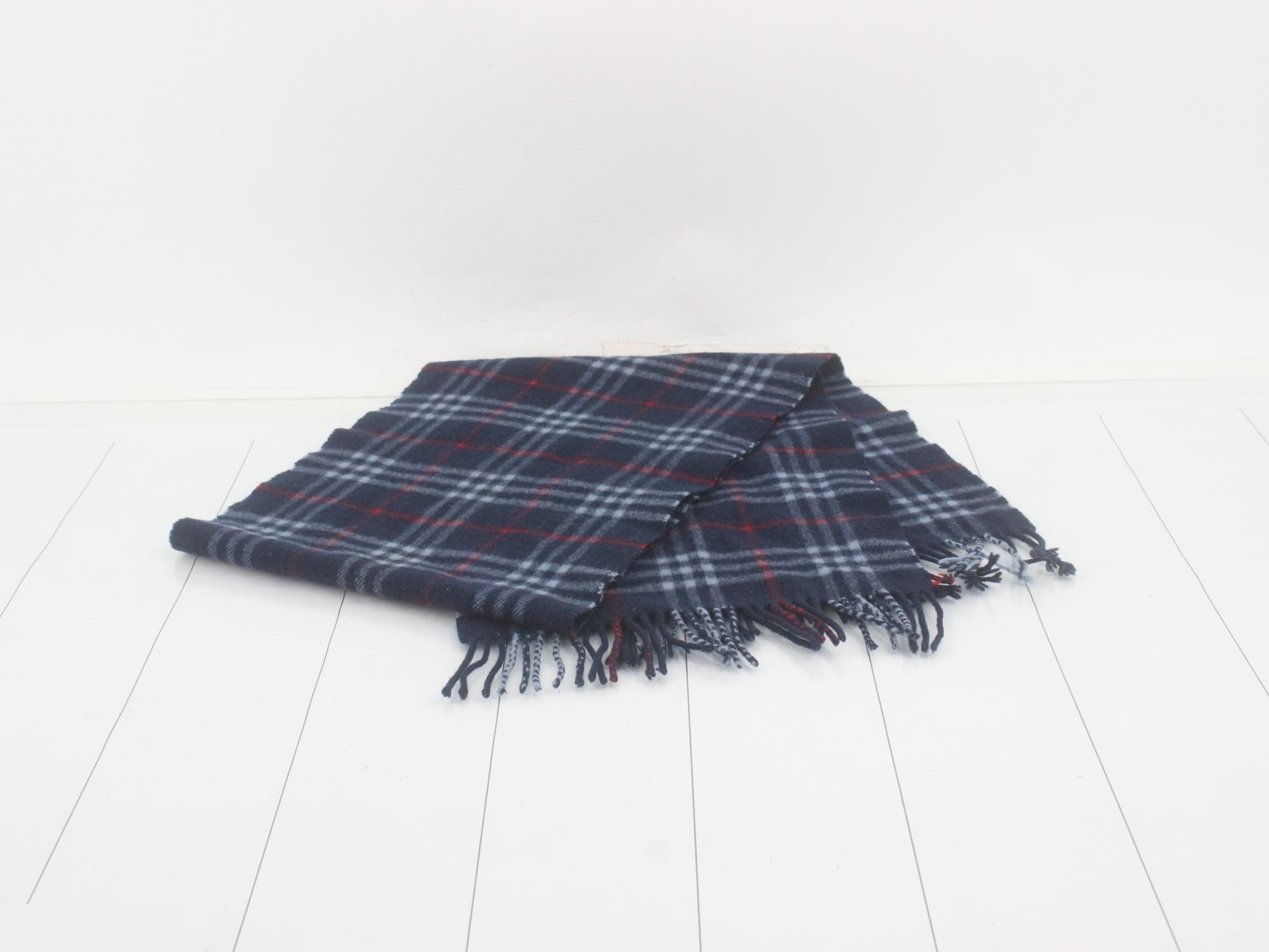 Nova Check Scarf, Navy — view 3