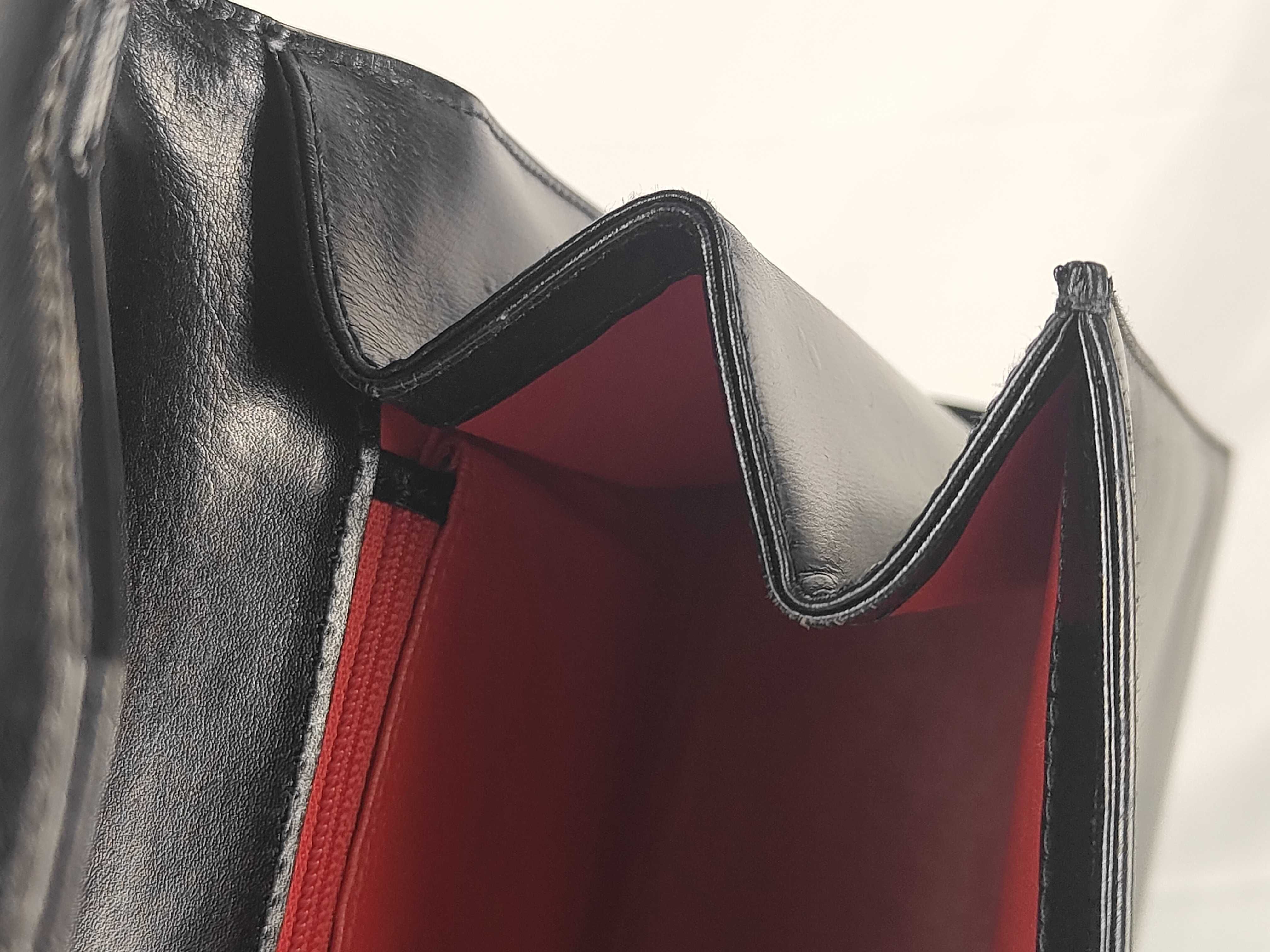 Vintage Lady Lock Leather Handbag with Key (Black) — view 12