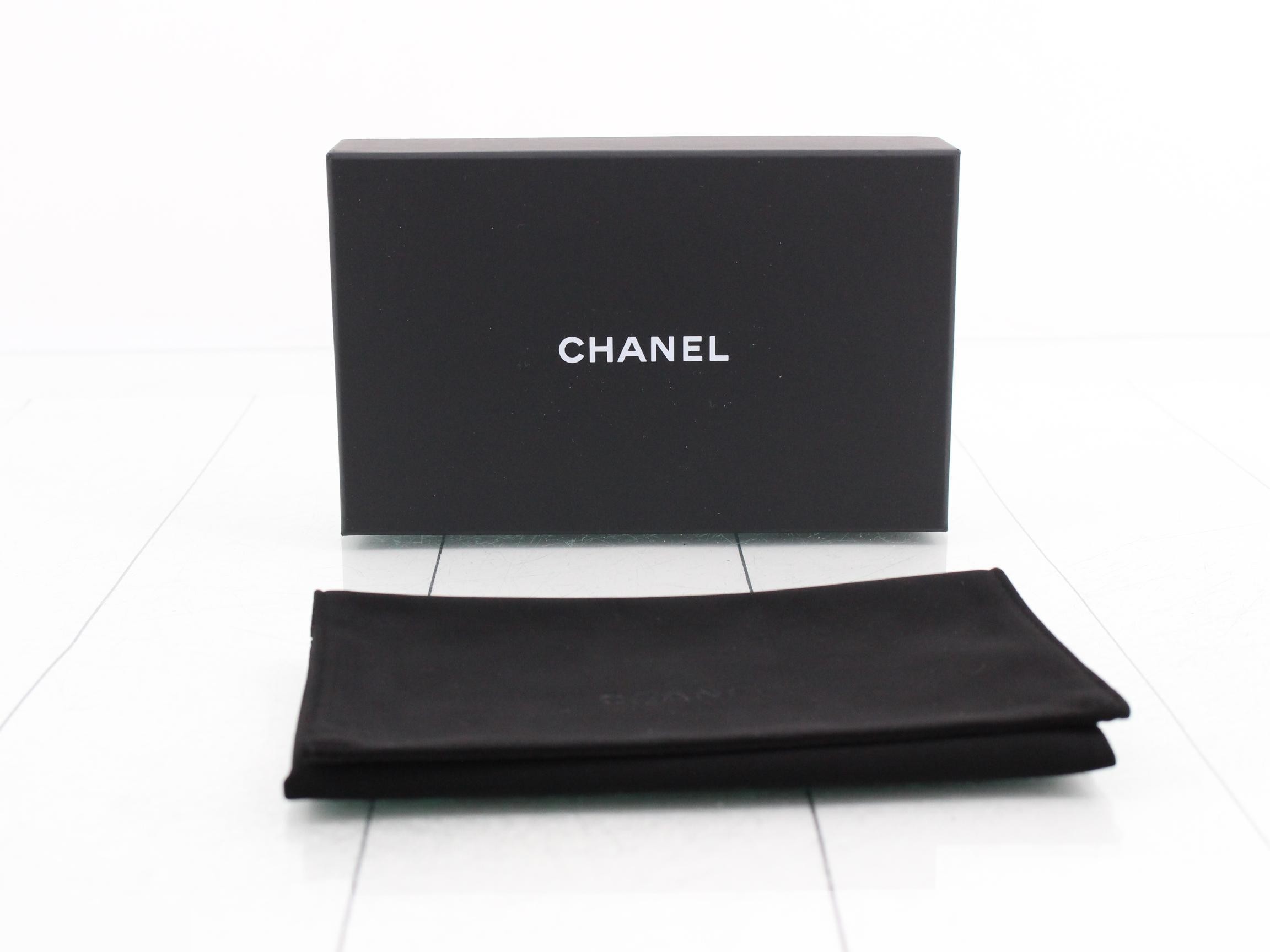 Coco Mark Matelassé Patent Leather Long Wallet — view 5