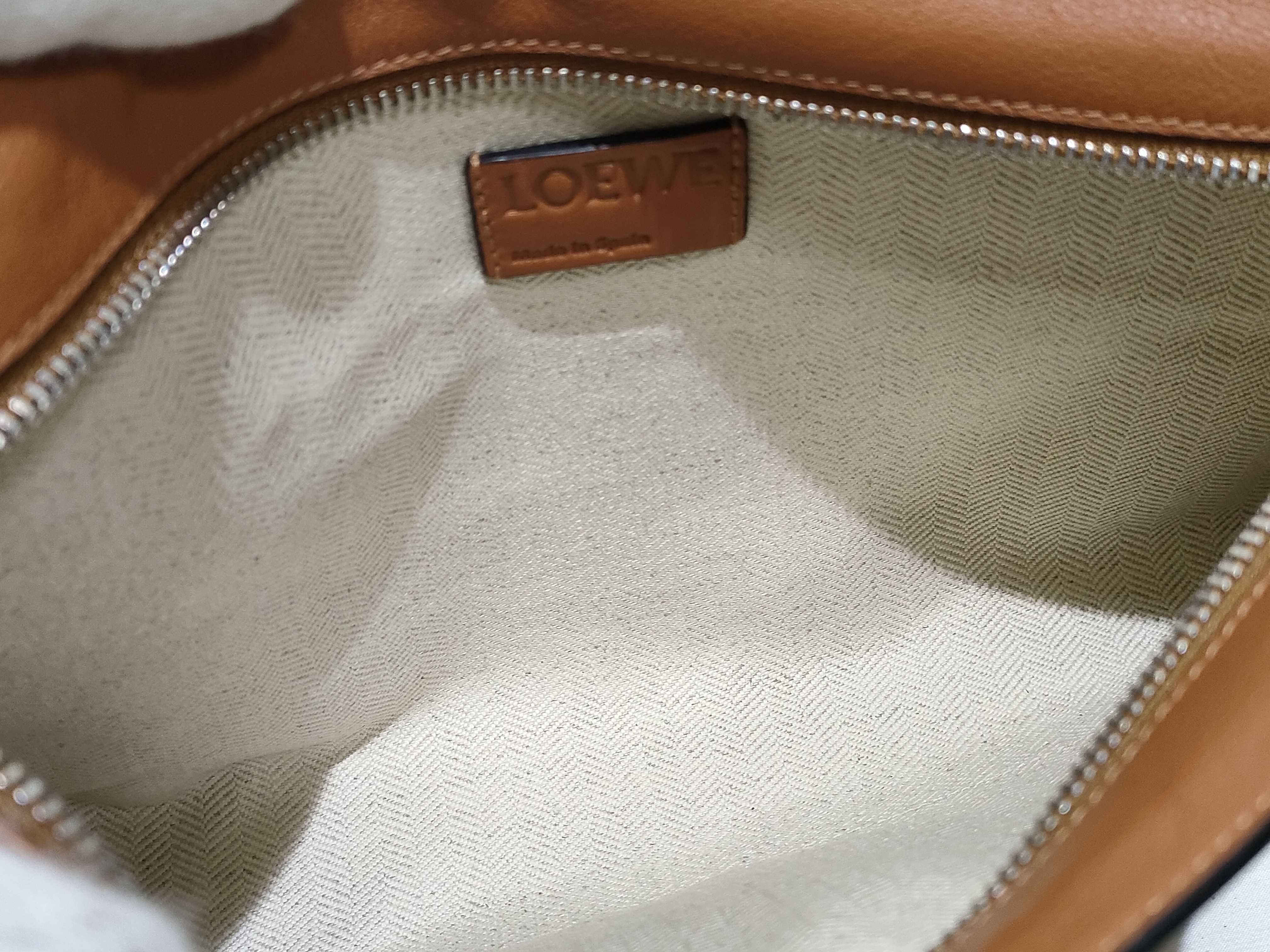Puzzle Leather Shoulder Bag, Brown — view 9