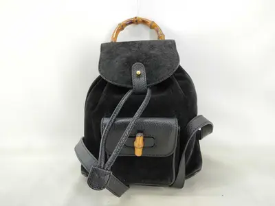 Bamboo Mini Backpack, Suede Leather, 003.1956.0030 Backpack