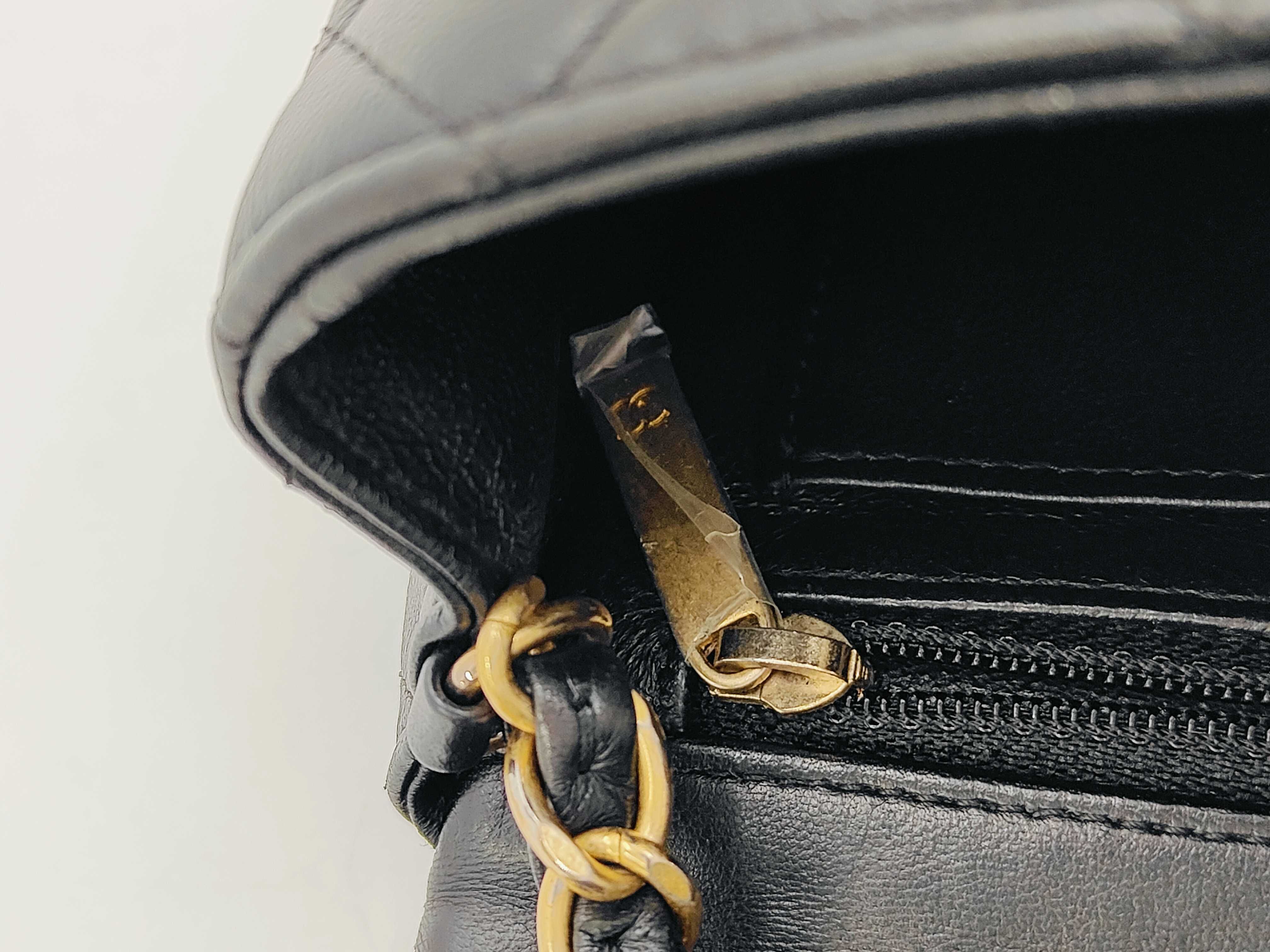 CF Miney Chain Bag Black Gold Button Shoulder Bag — view 12