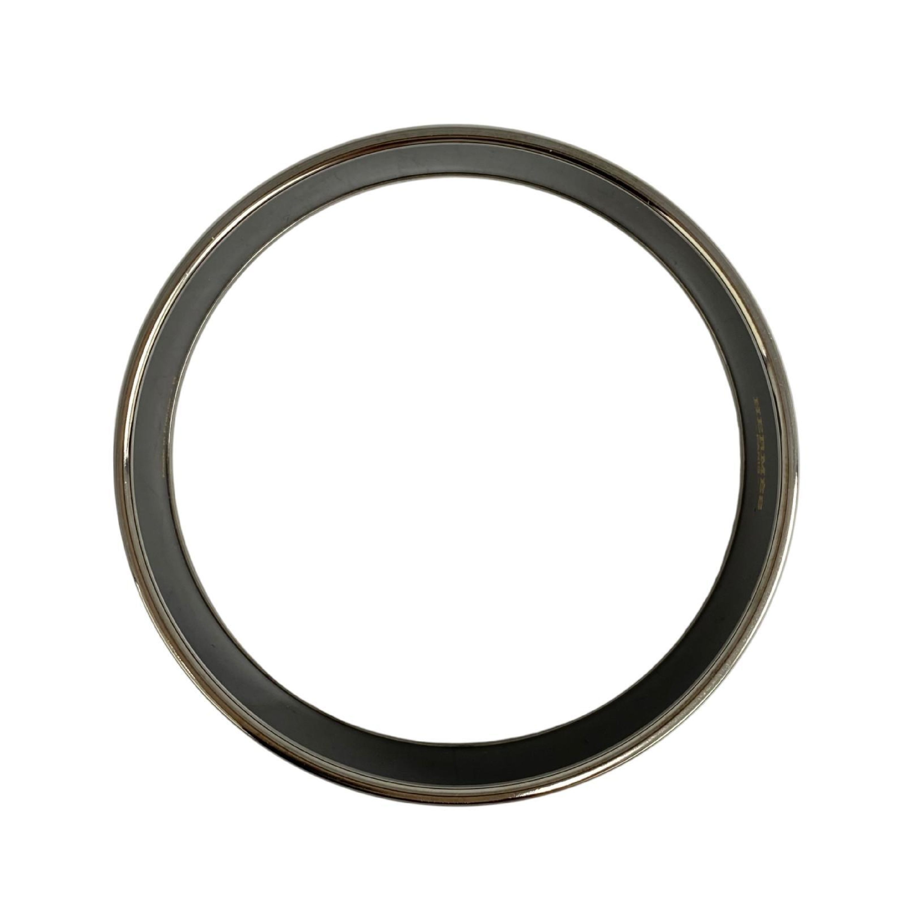 【*Shipped from: Hong Kong*】HERMES ( ) Multicolor Silver Plated Metal Bangle Bracelet — view 6