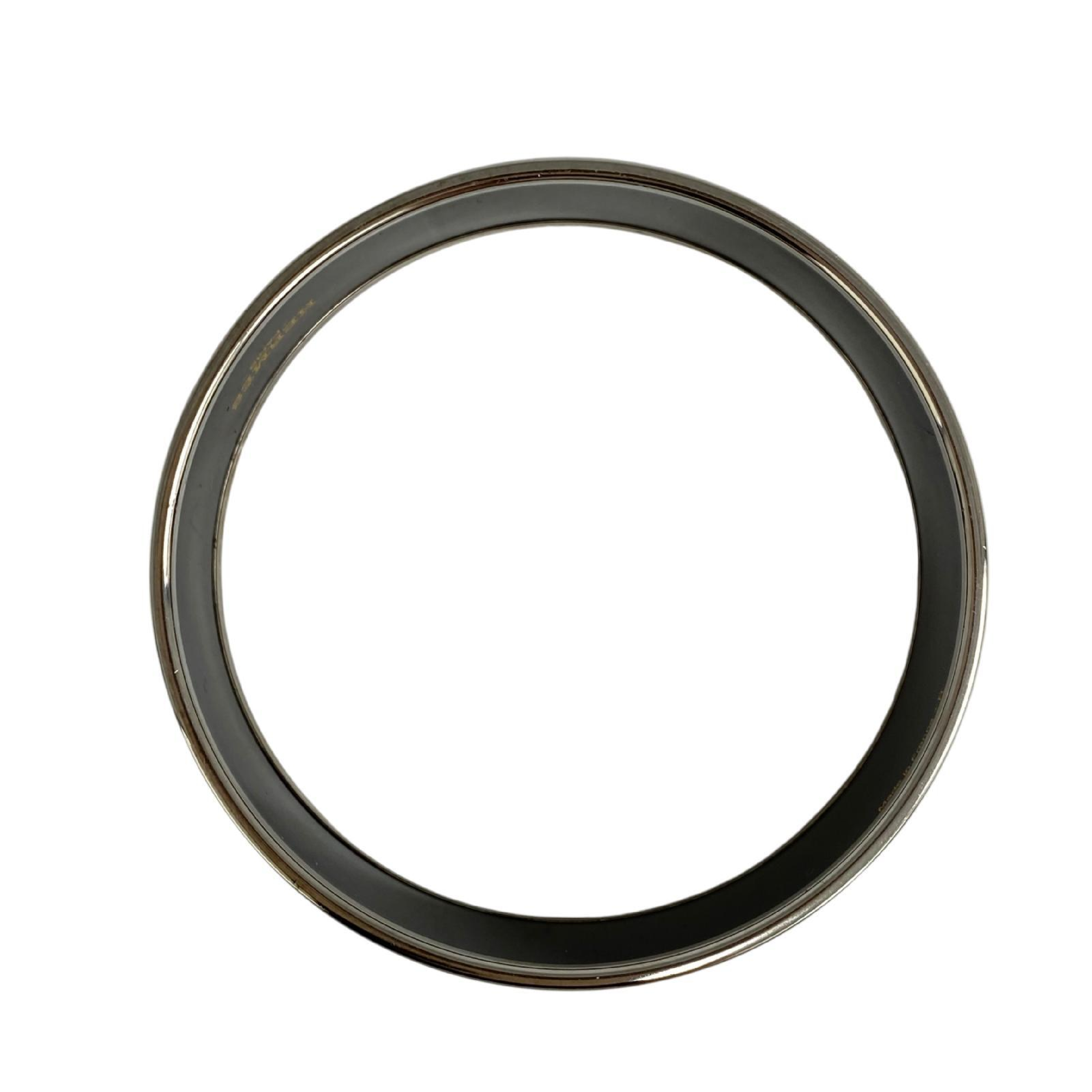 【*Shipped from: Hong Kong*】HERMES ( ) Multicolor Silver Plated Metal Bangle Bracelet — view 7