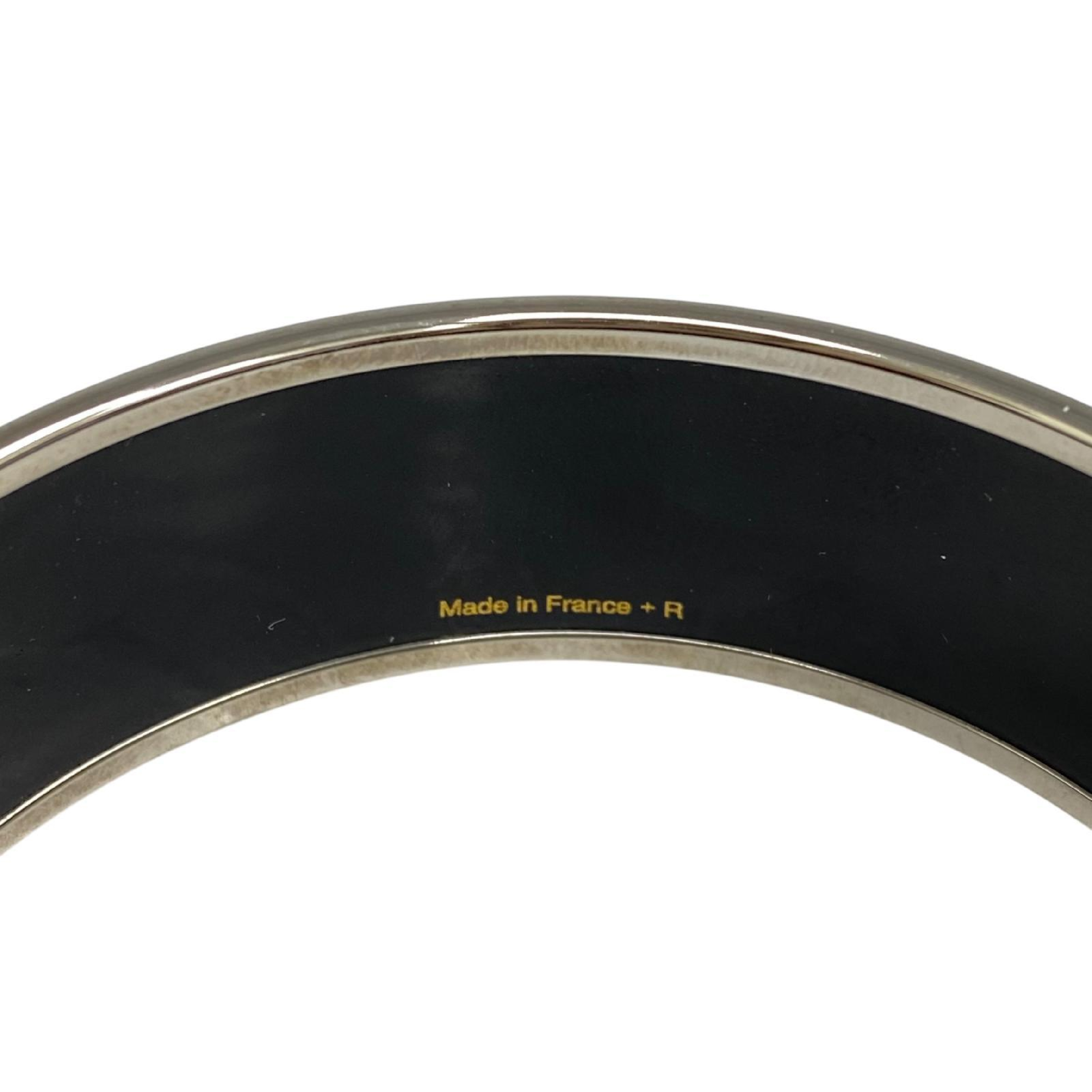 【*Shipped from: Hong Kong*】HERMES ( ) Multicolor Silver Plated Metal Bangle Bracelet — view 9