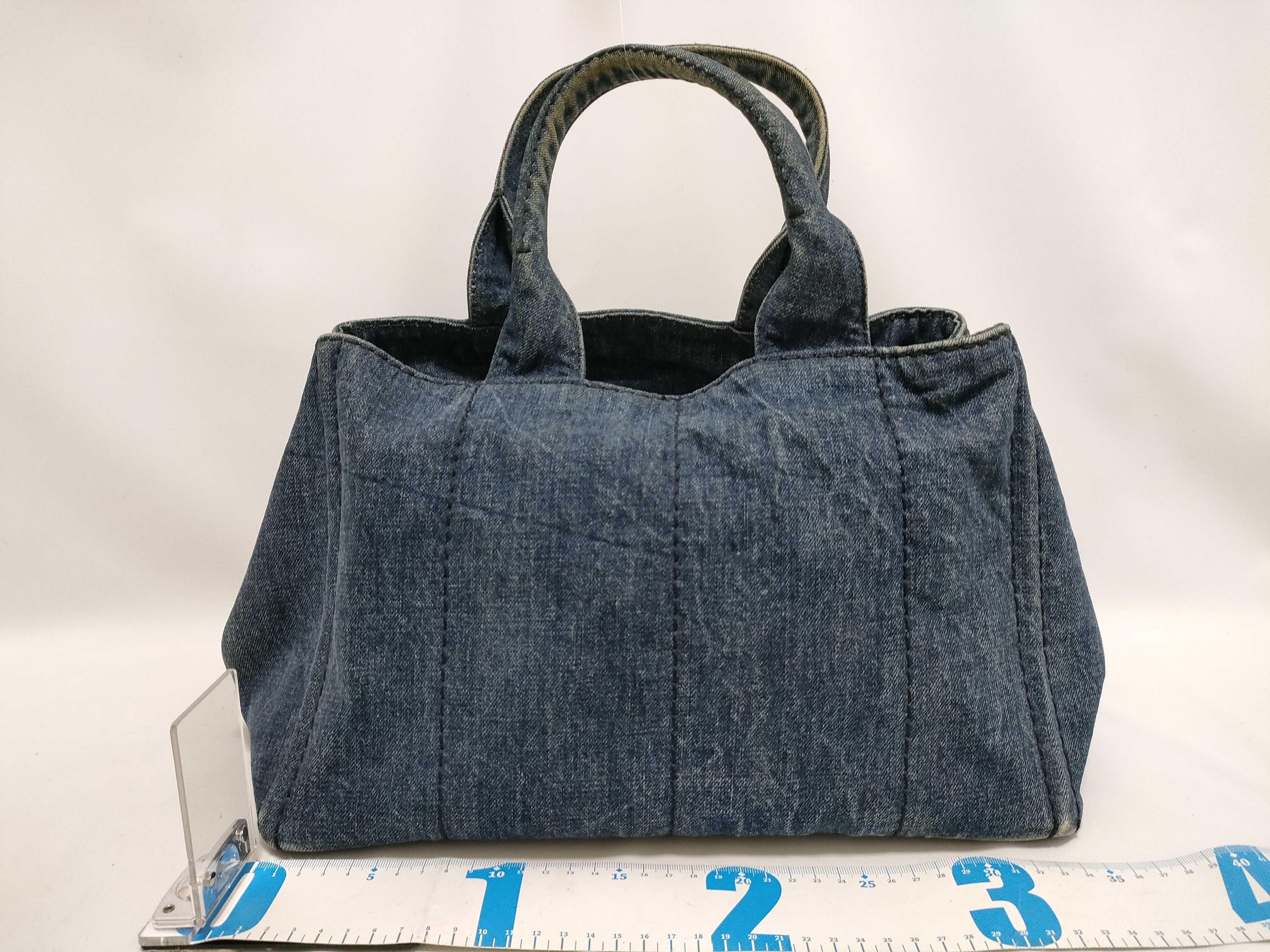 Canapa Denim Indigo Tote Bag Handbag with Dust Bag — view 2