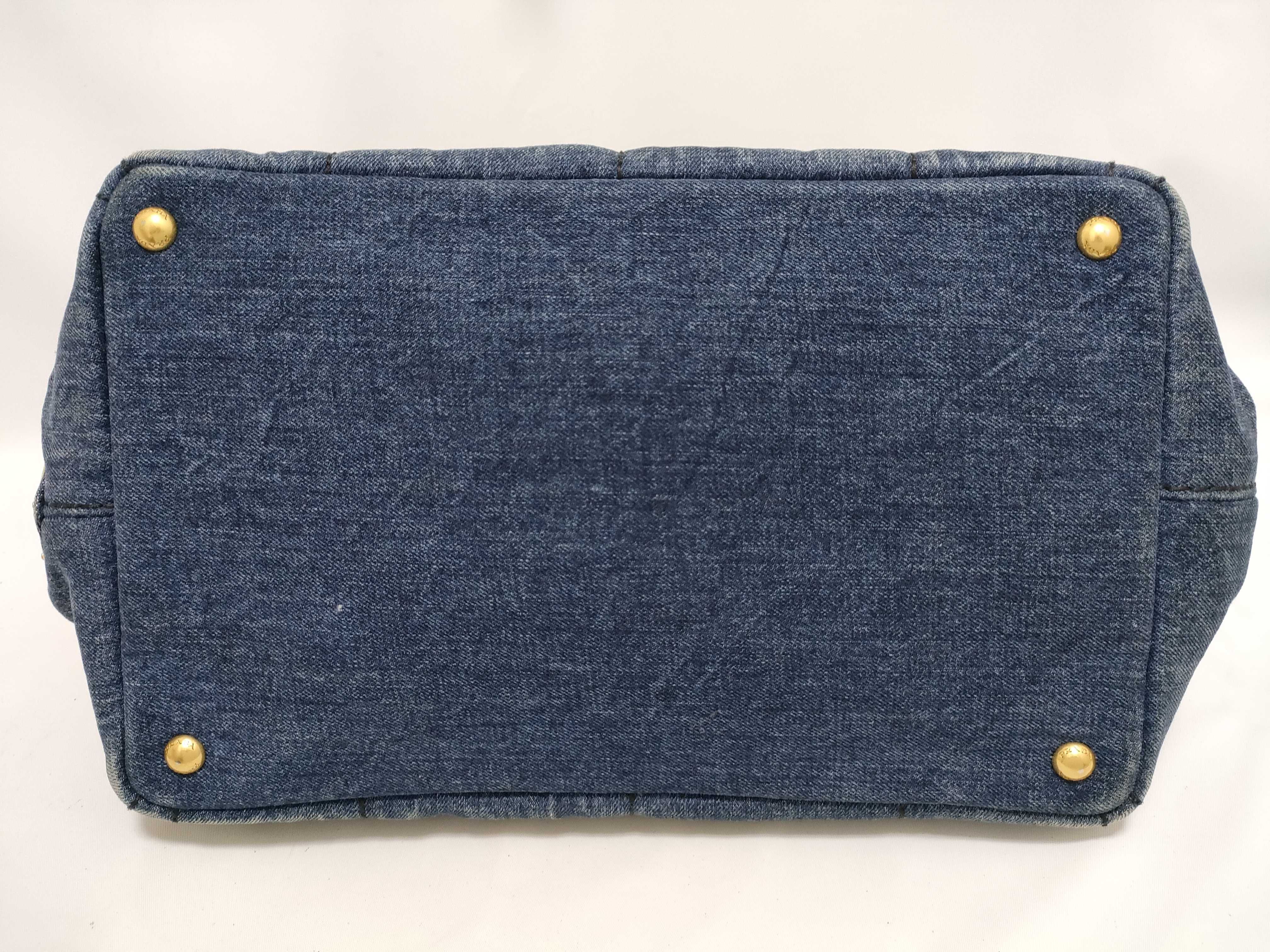 Canapa Denim Indigo Tote Bag Handbag with Dust Bag — view 7