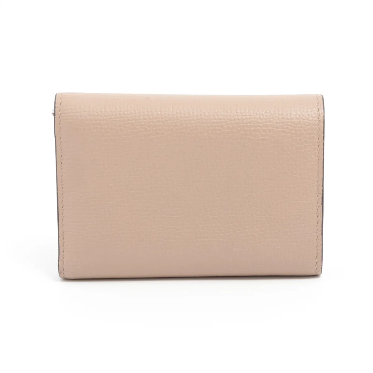 Anagram Vertical Leather Compact Wallet Beige — view 2