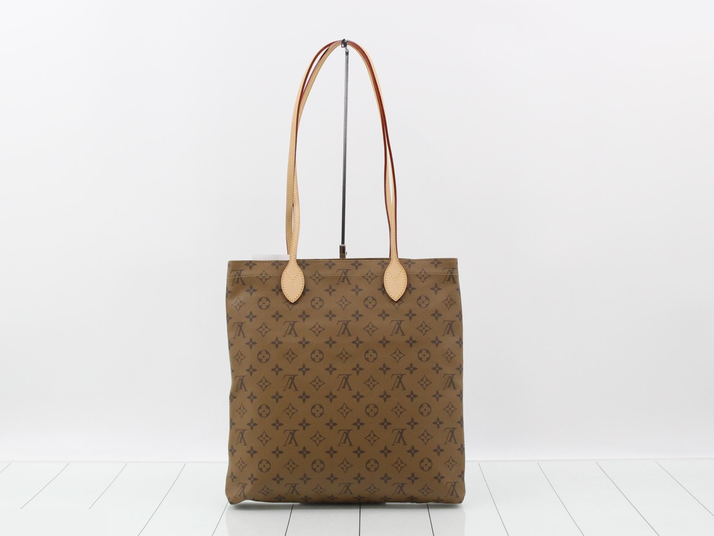 Monogram Reverse Carry It Video Print Tote Bag with Pouch — view 2