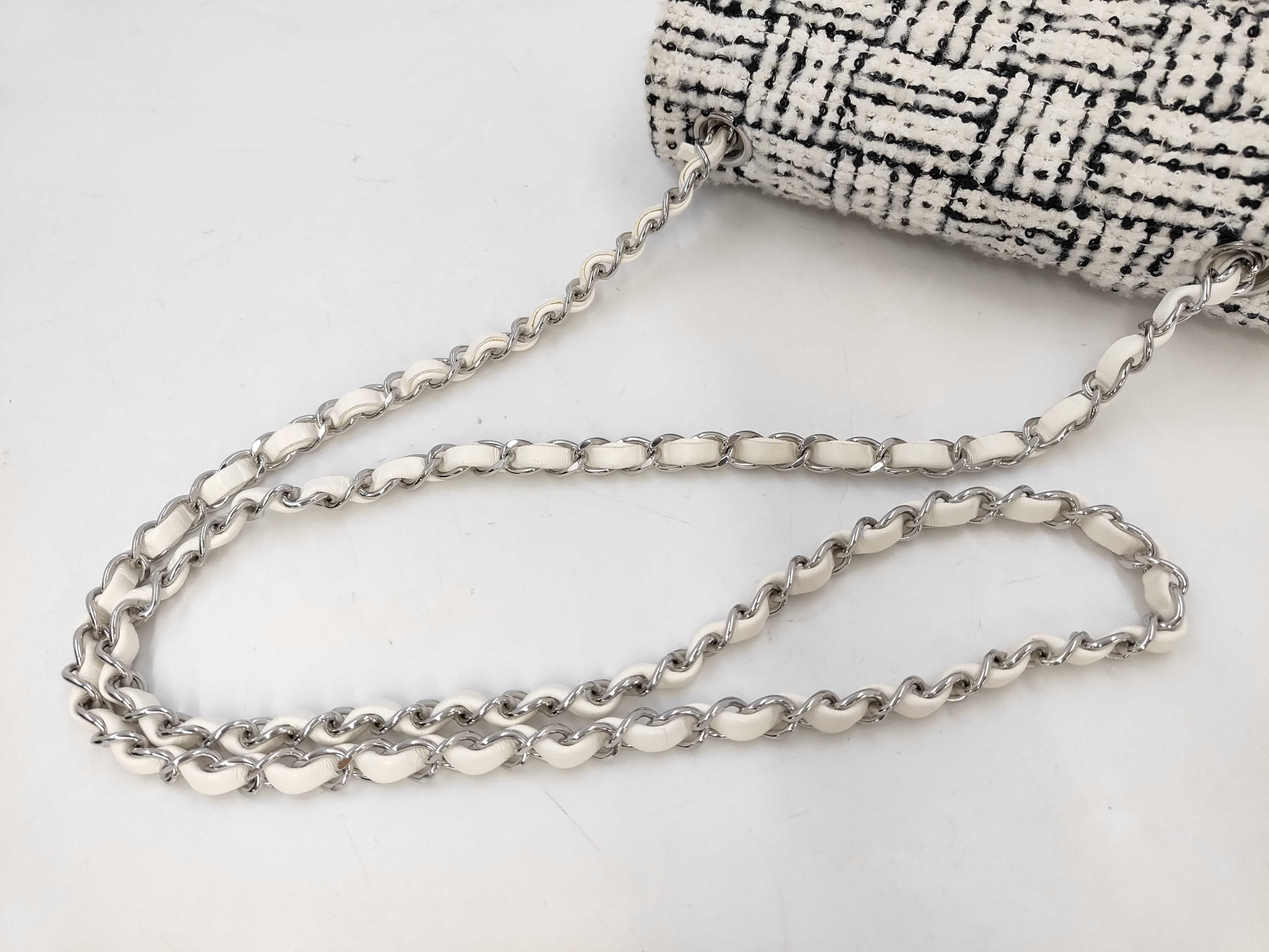 Mini Mat Tweed Black White SS Shoulder Bag — view 4
