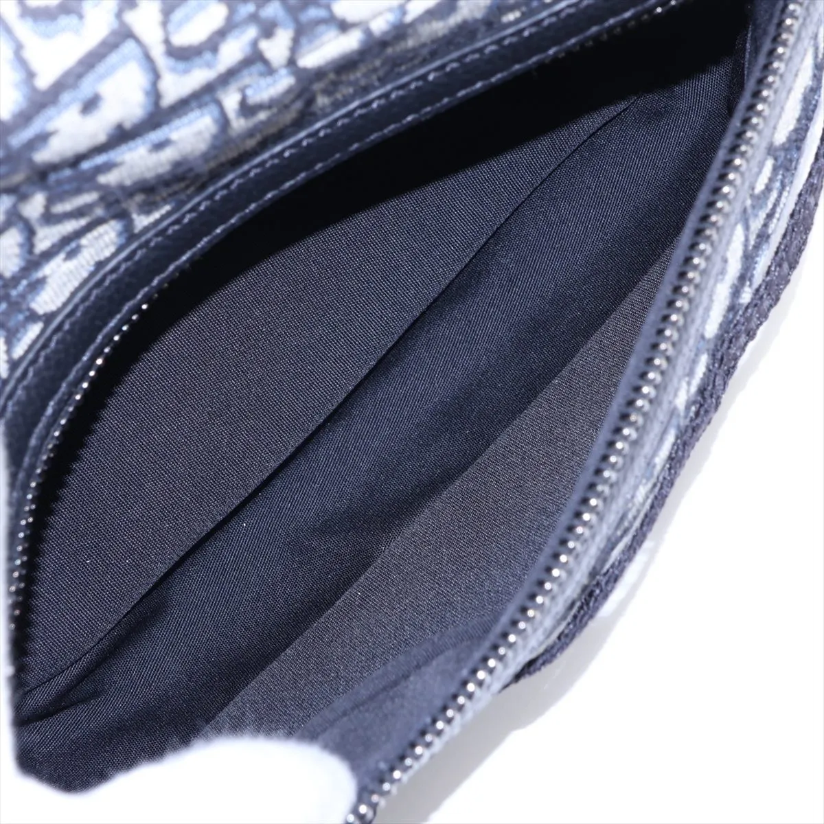 Oblique Scarab Canvas x Leather Body Bag, Navy x Black — view 6