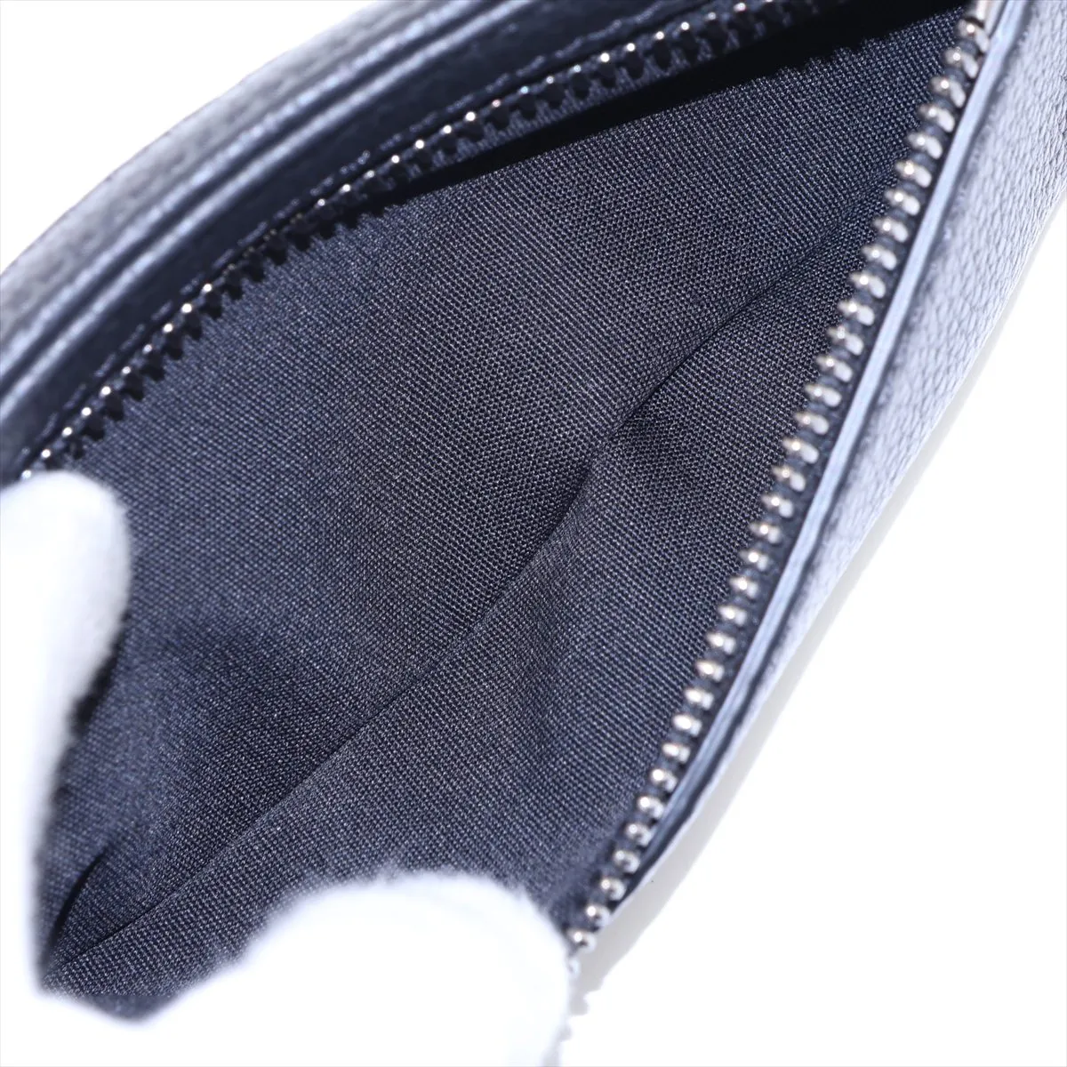 Oblique Scarab Canvas x Leather Body Bag, Navy x Black — view 8