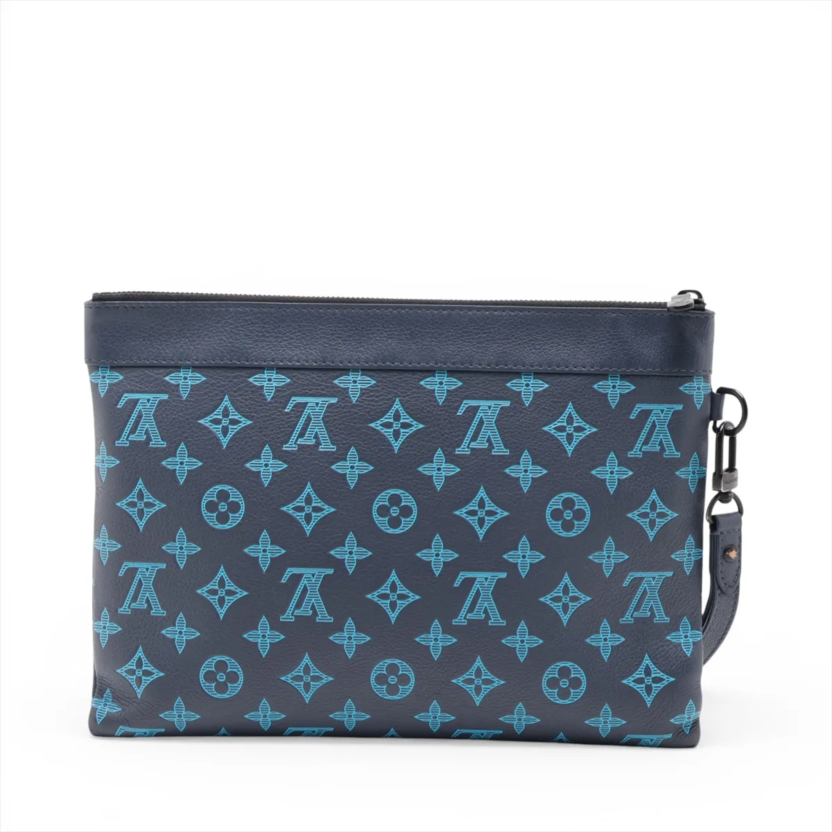 Monogram Shadow Blue Pochette To Go M82321 Navy x Blue (RFID detected) — view 2