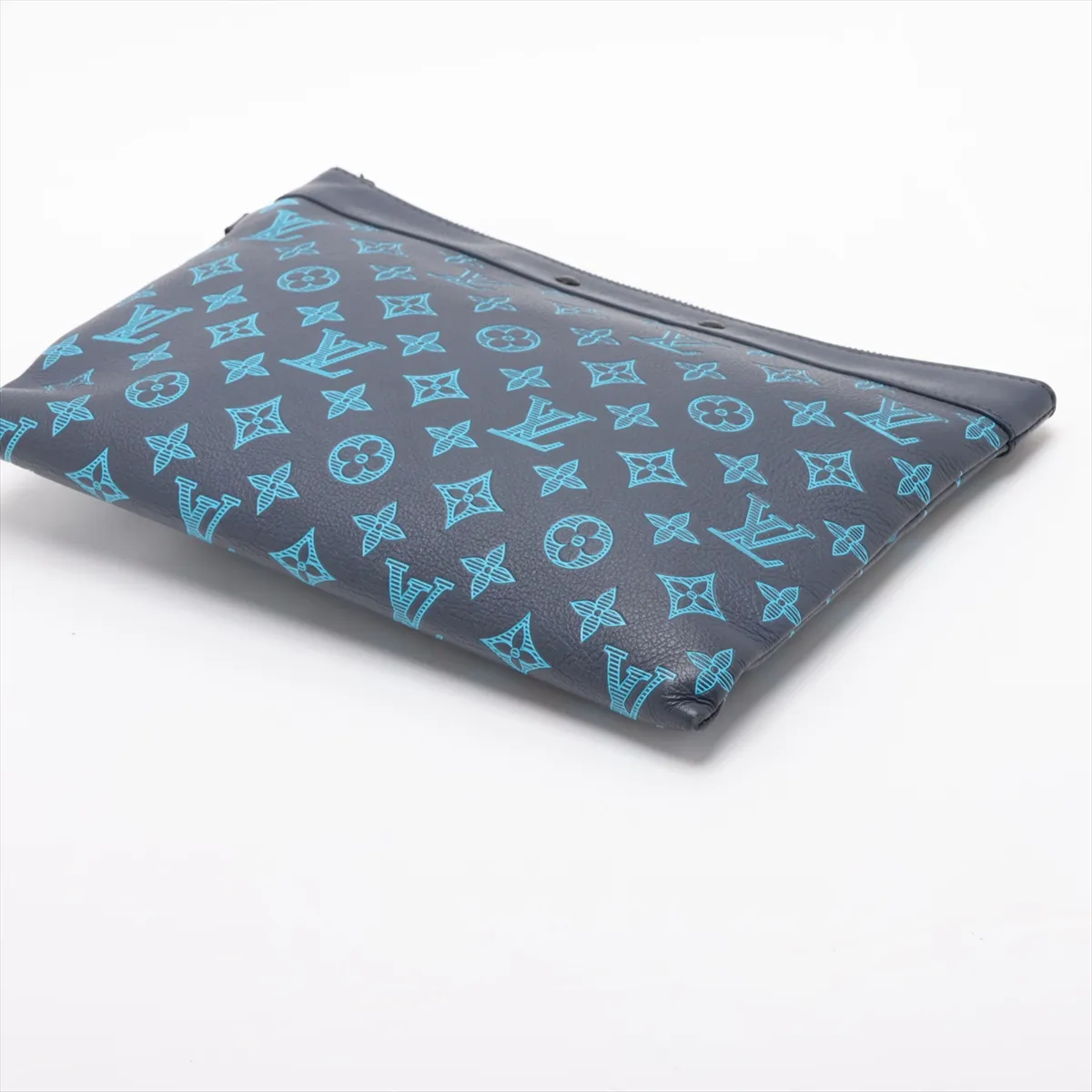 Monogram Shadow Blue Pochette To Go M82321 Navy x Blue (RFID detected) — view 3