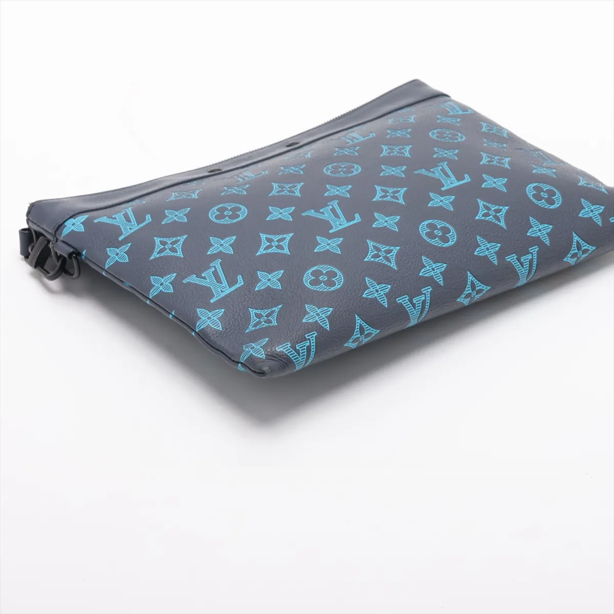 Monogram Shadow Blue Pochette To Go M82321 Navy x Blue (RFID detected) — view 4