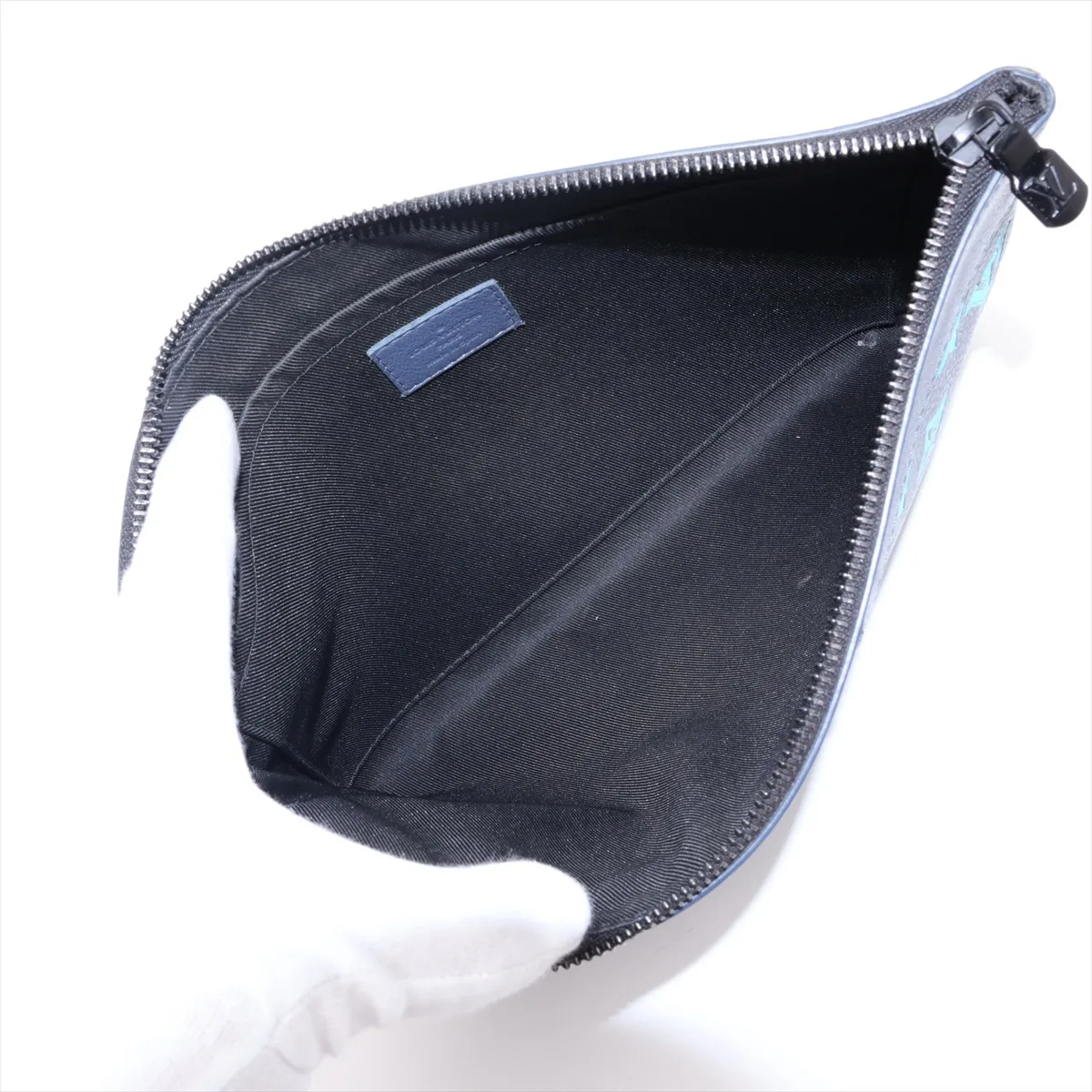 Monogram Shadow Blue Pochette To Go M82321 Navy x Blue (RFID detected) — view 5