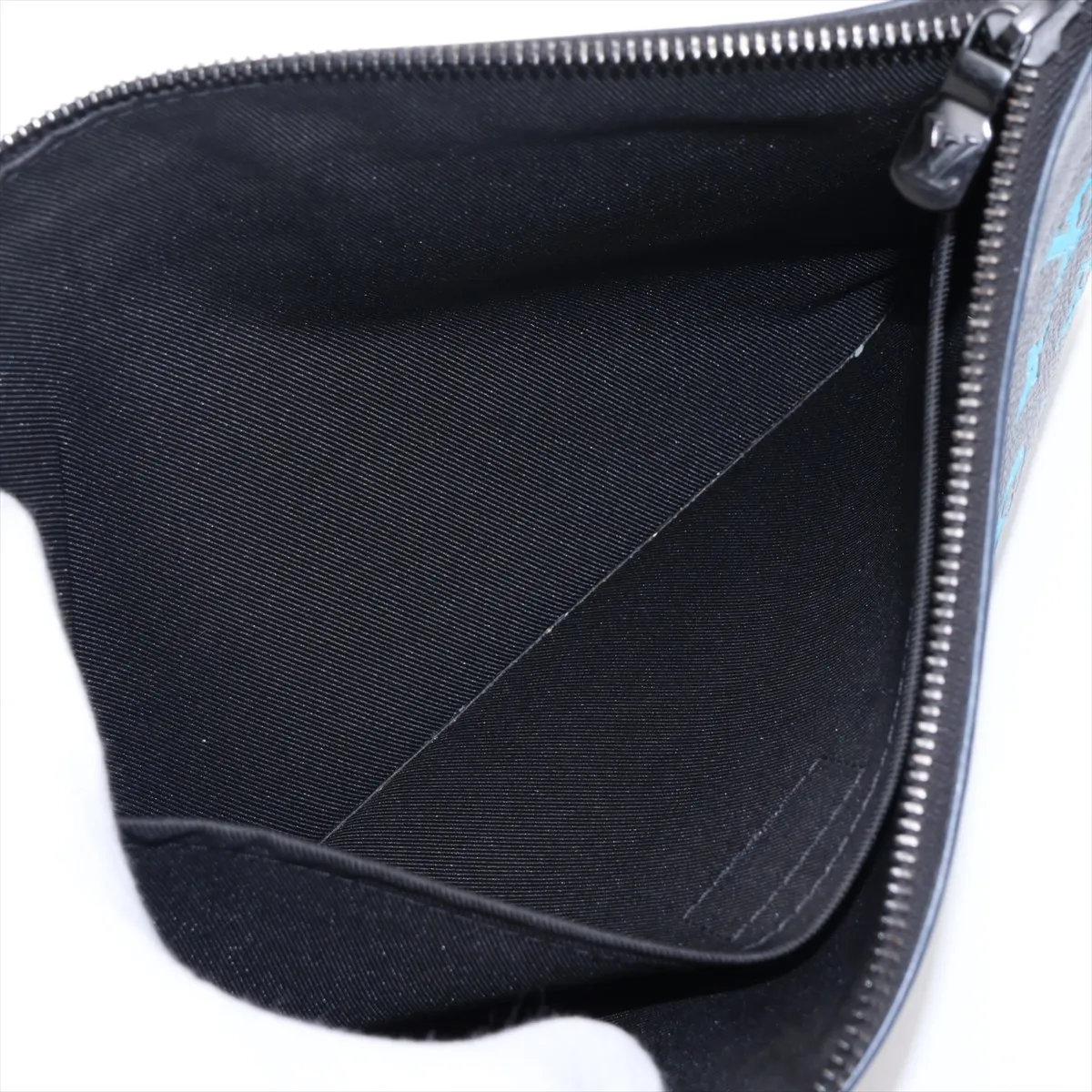 Monogram Shadow Blue Pochette To Go M82321 Navy x Blue (RFID detected) — view 6