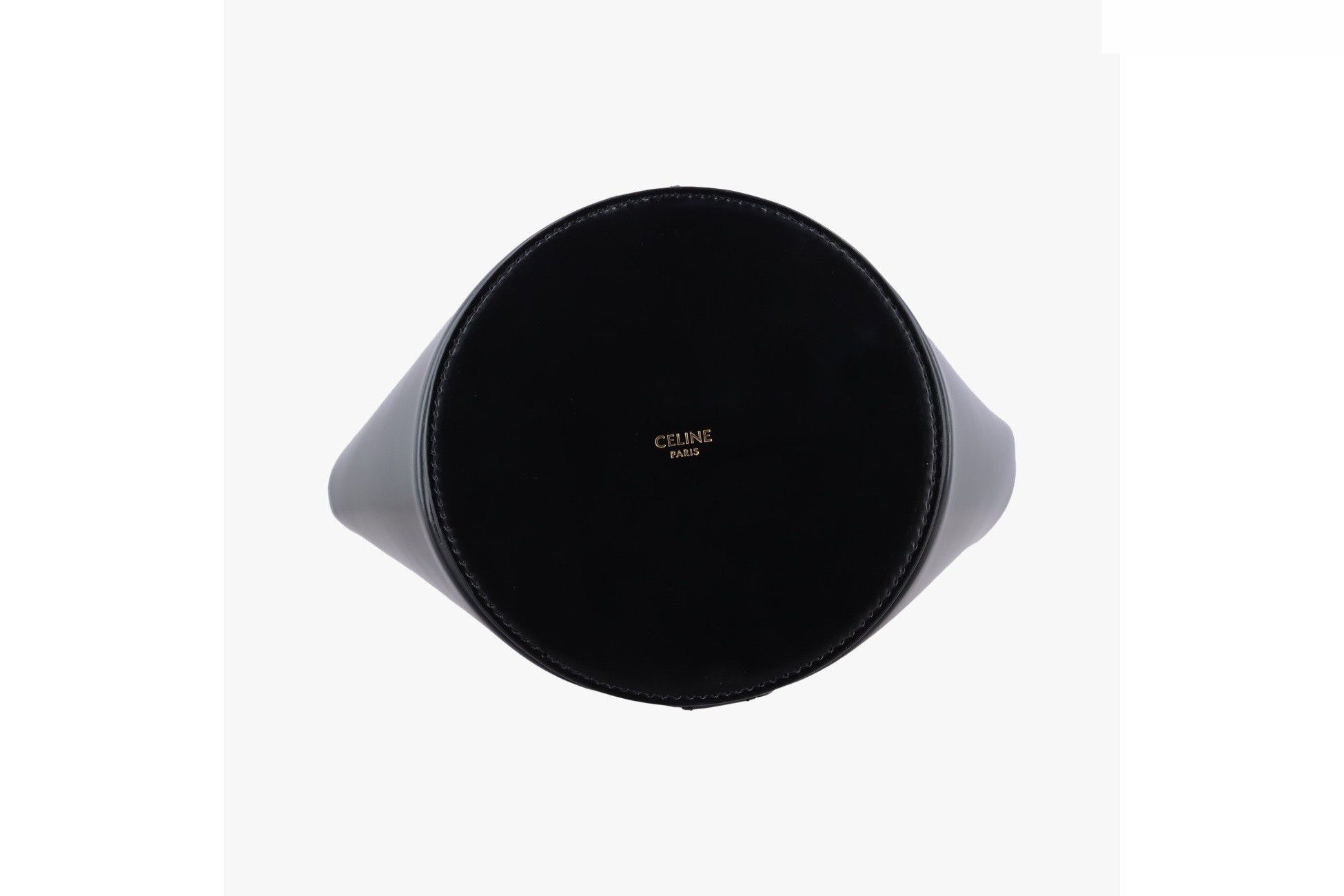 Small Bucket Triomphe Smooth Calfskin Black — view 3