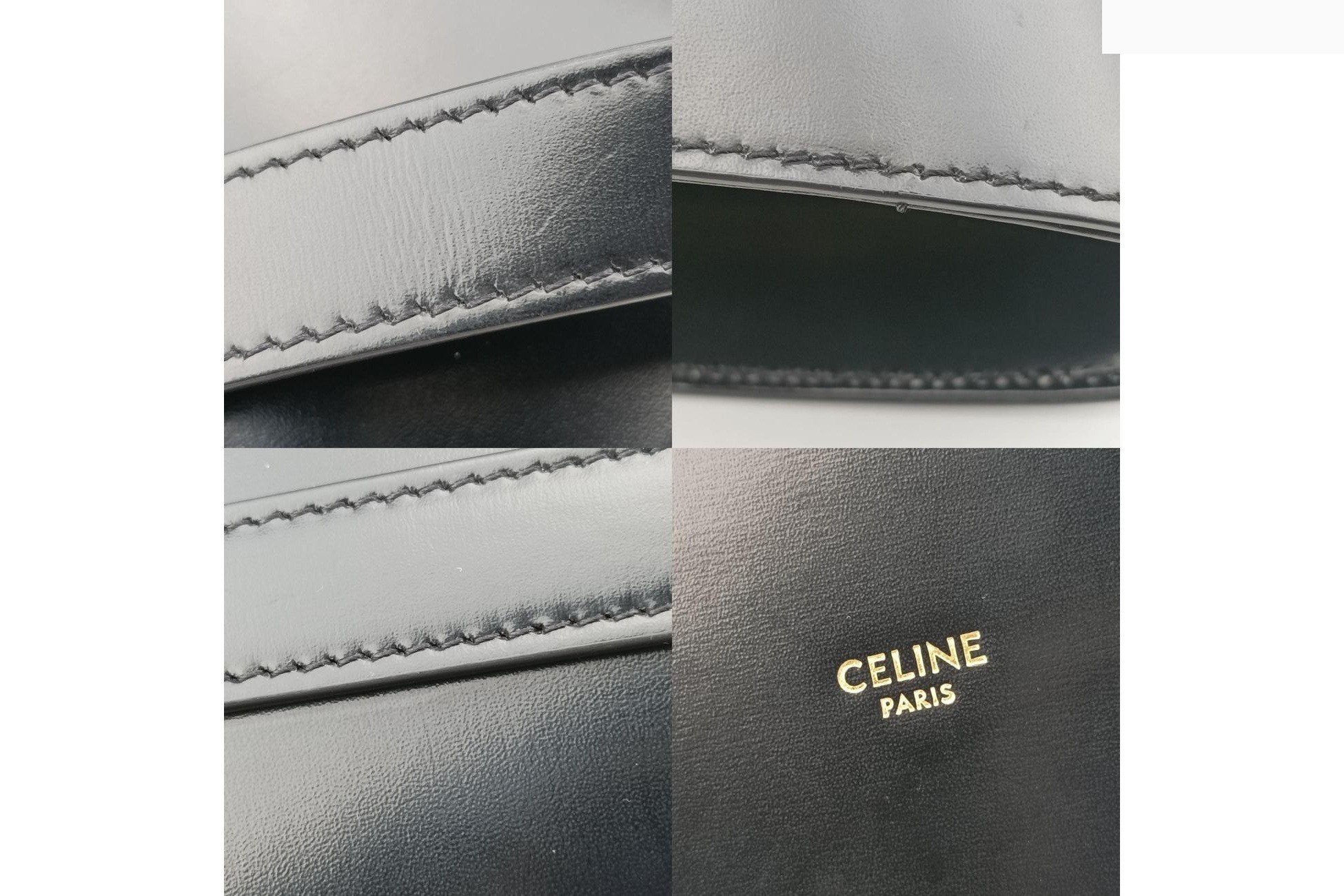 Small Bucket Triomphe Smooth Calfskin Black — view 10