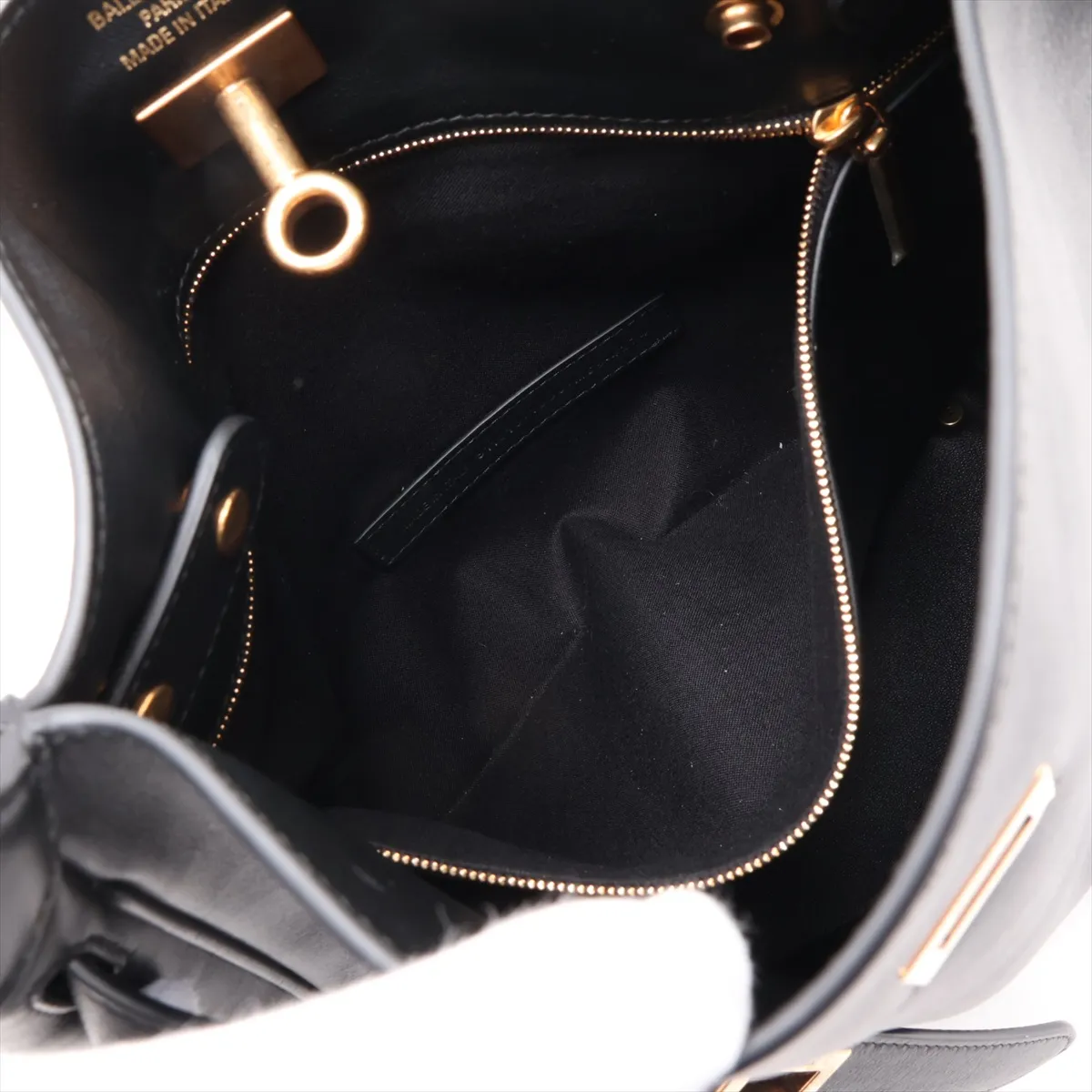 Bel Air Small Hobo 811018 Leather Shoulder Bag, Black — view 7