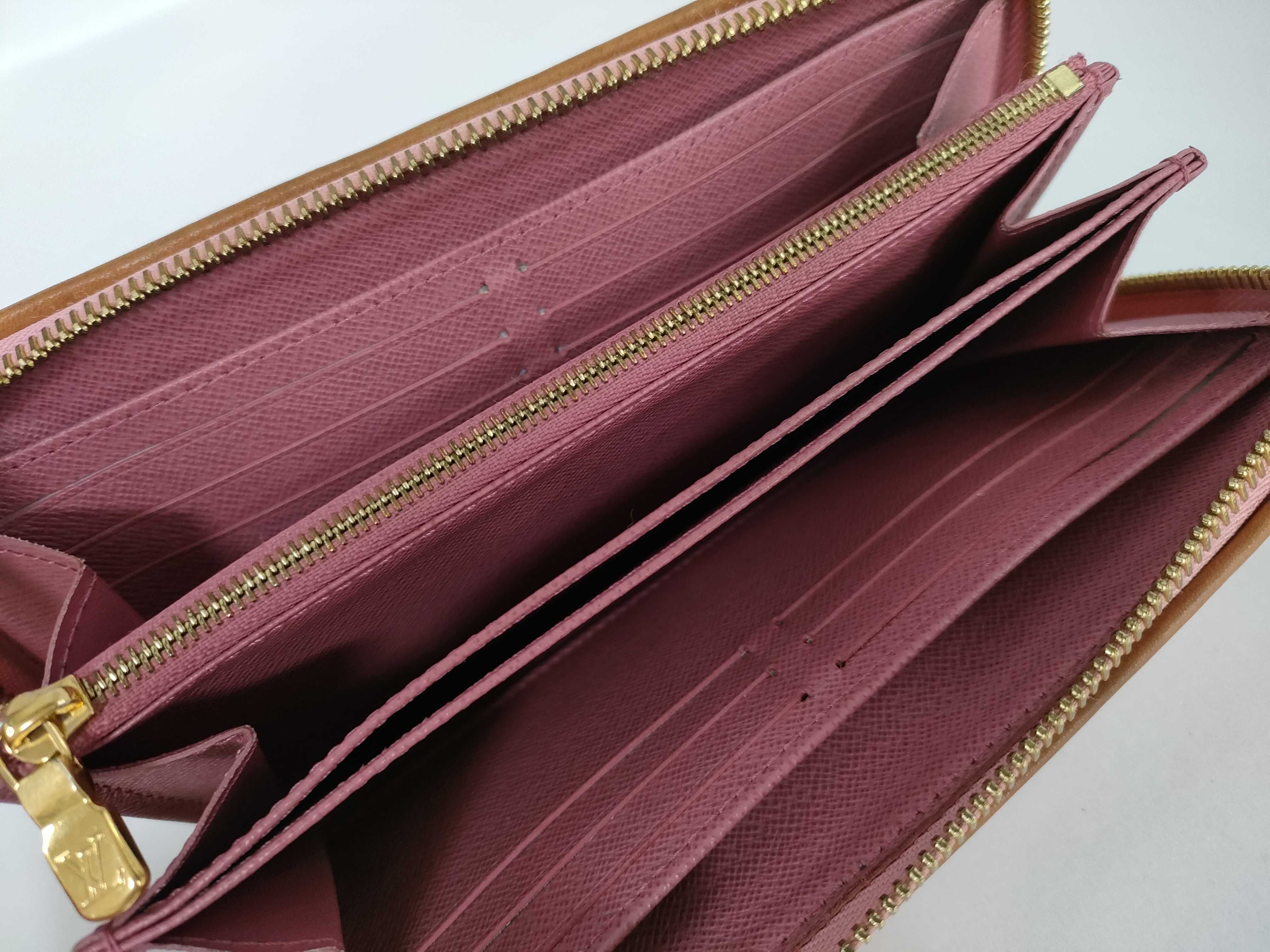 Jacquard Denim Zippy IC Pink Gold Hardware Wallet — view 8