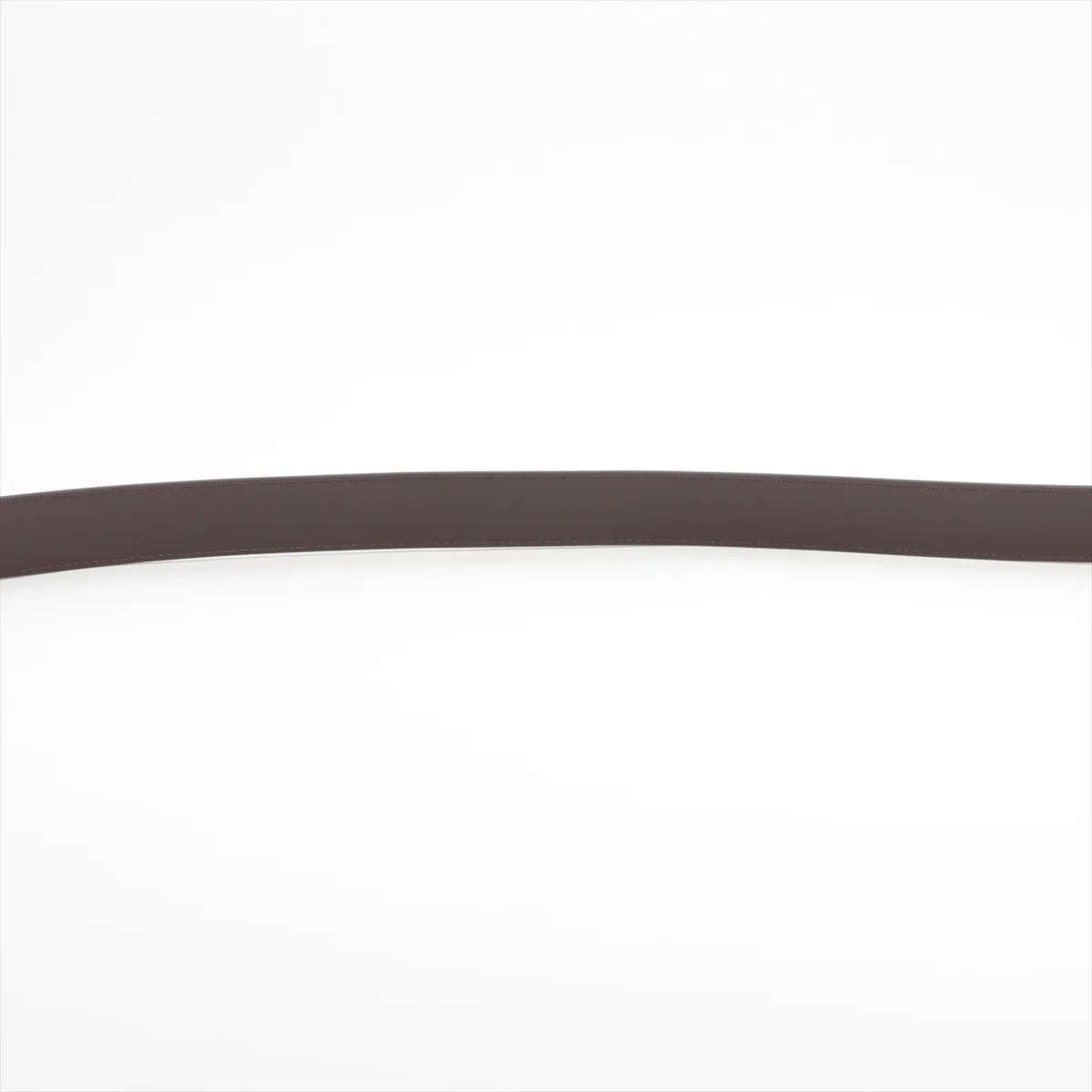 logo belt, leather x metal, brown x black. Shows signs of wear: — view 4