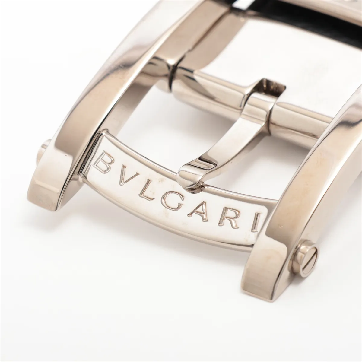 logo belt, leather x metal, brown x black. Shows signs of wear: — view 5