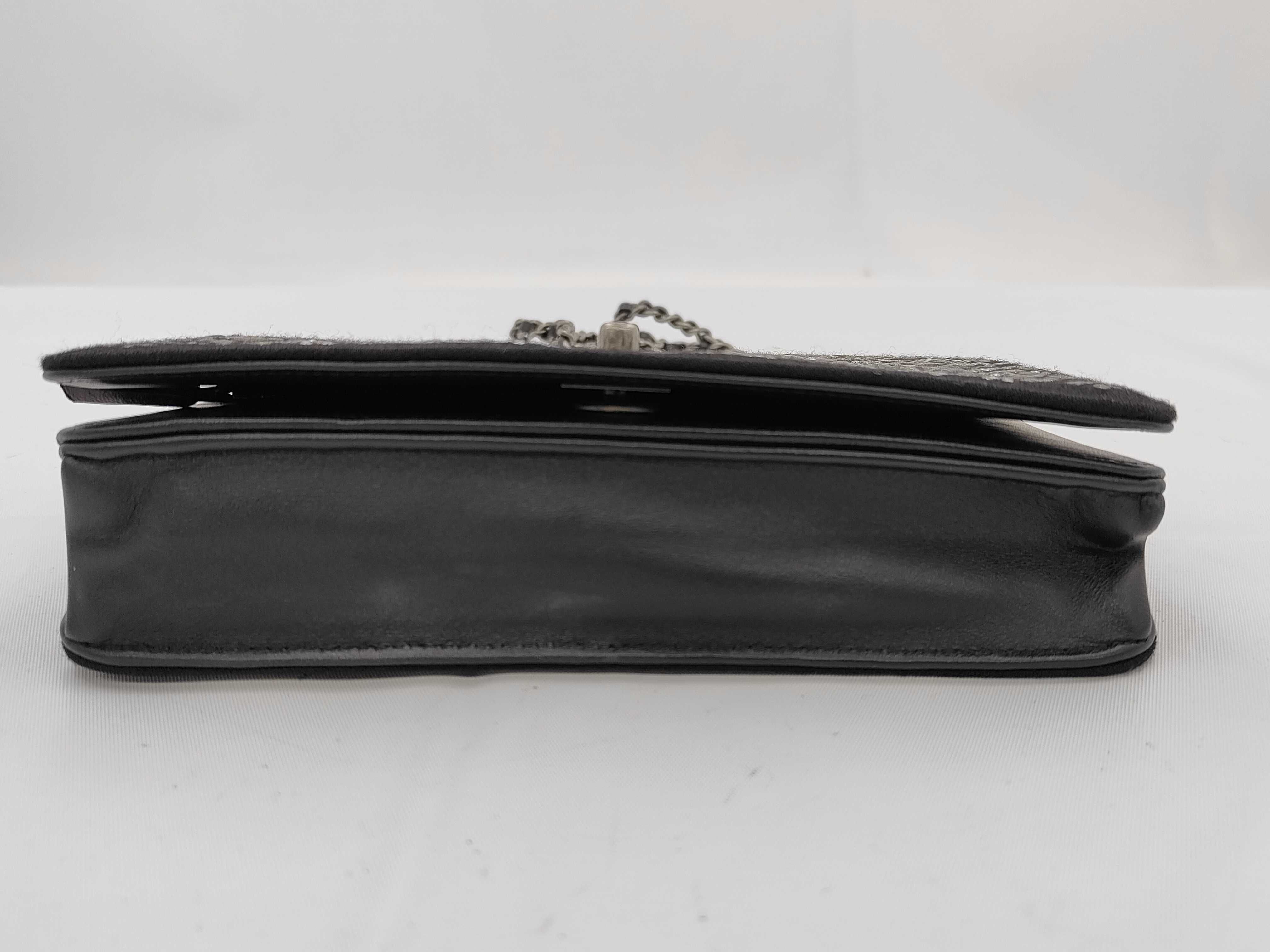 Turnlock Chain Wallet Studded Black Shoulder Bag — view 5