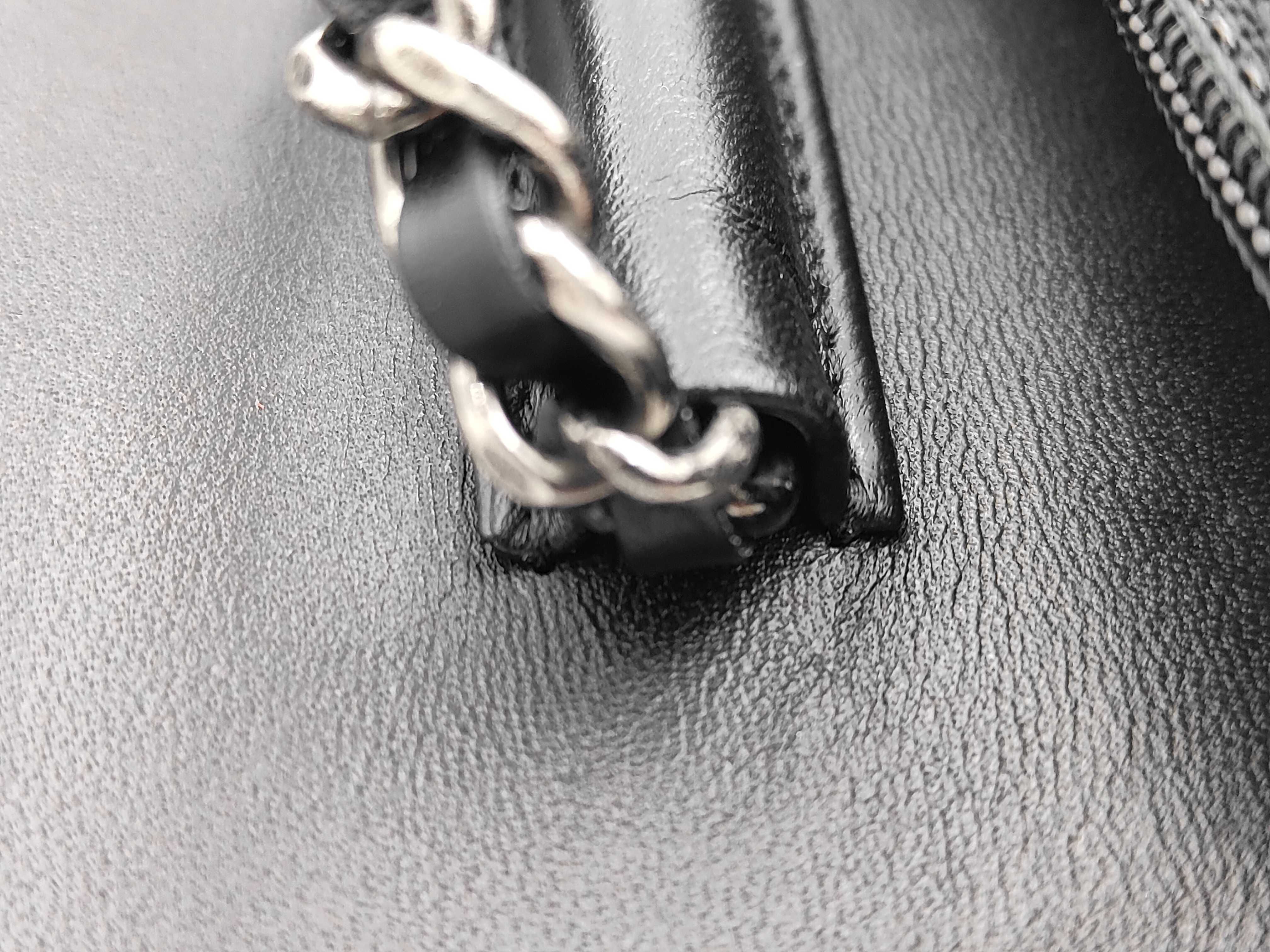 Turnlock Chain Wallet Studded Black Shoulder Bag — view 7