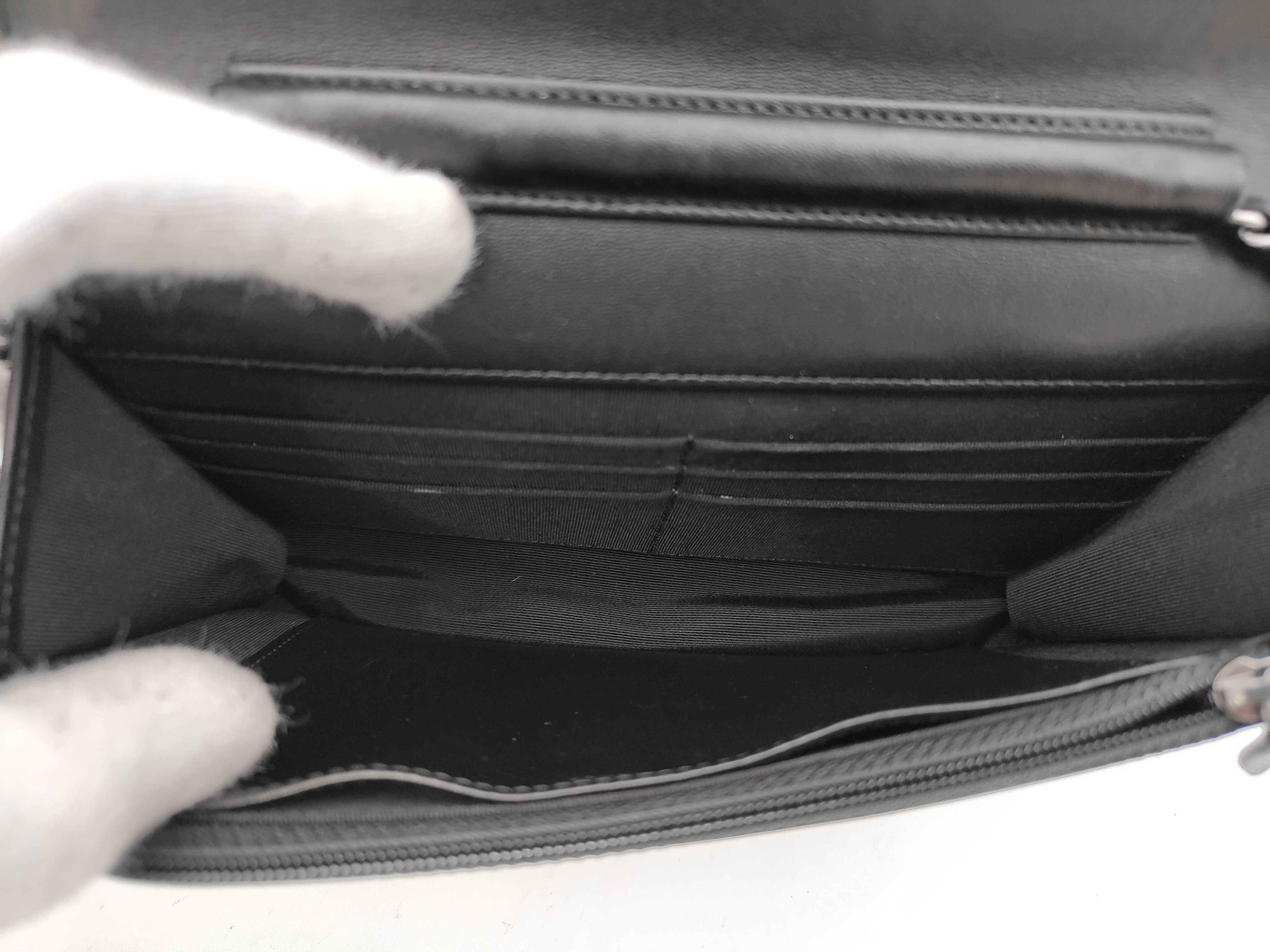 Turnlock Chain Wallet Studded Black Shoulder Bag — view 9