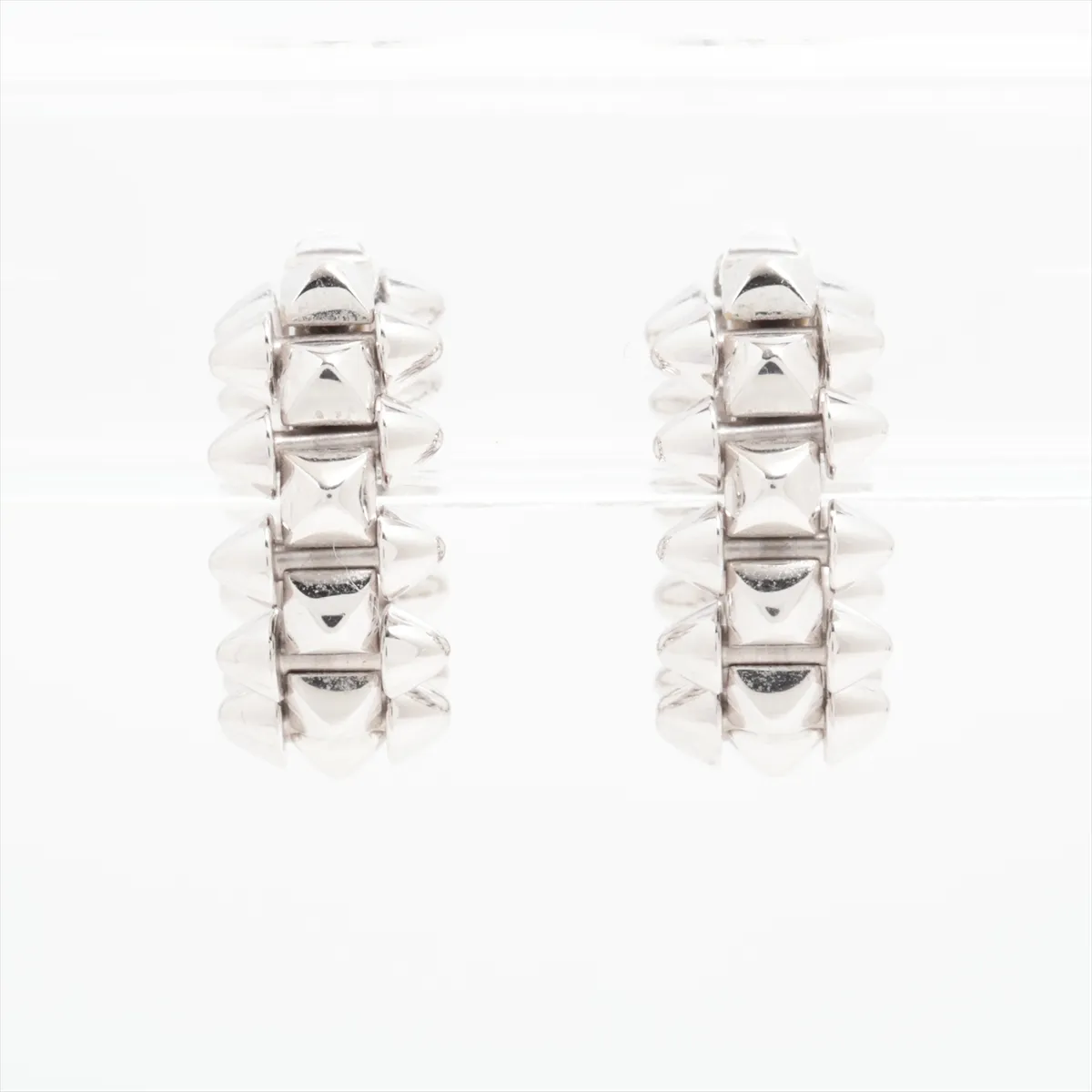 Clash de Cartier Earrings, 750 (WG), 8.8g, 297FRY, Metal Crack — view 2