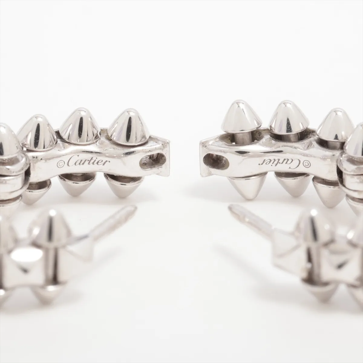 Clash de Cartier Earrings, 750 (WG), 8.8g, 297FRY, Metal Crack — view 4