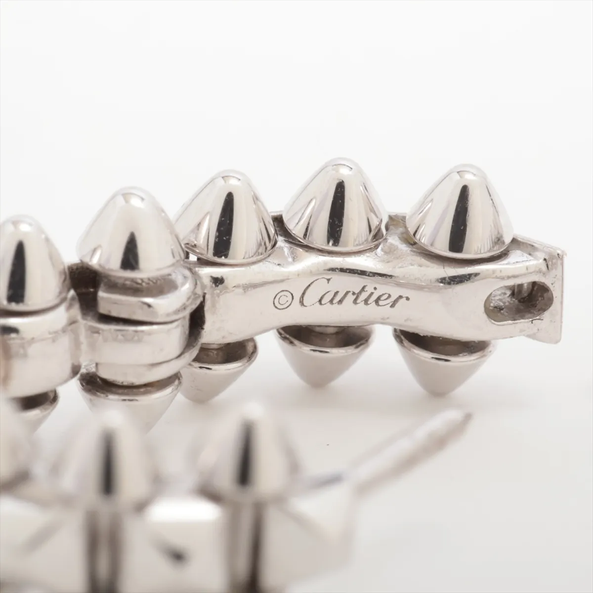 Clash de Cartier Earrings, 750 (WG), 8.8g, 297FRY, Metal Crack — view 5