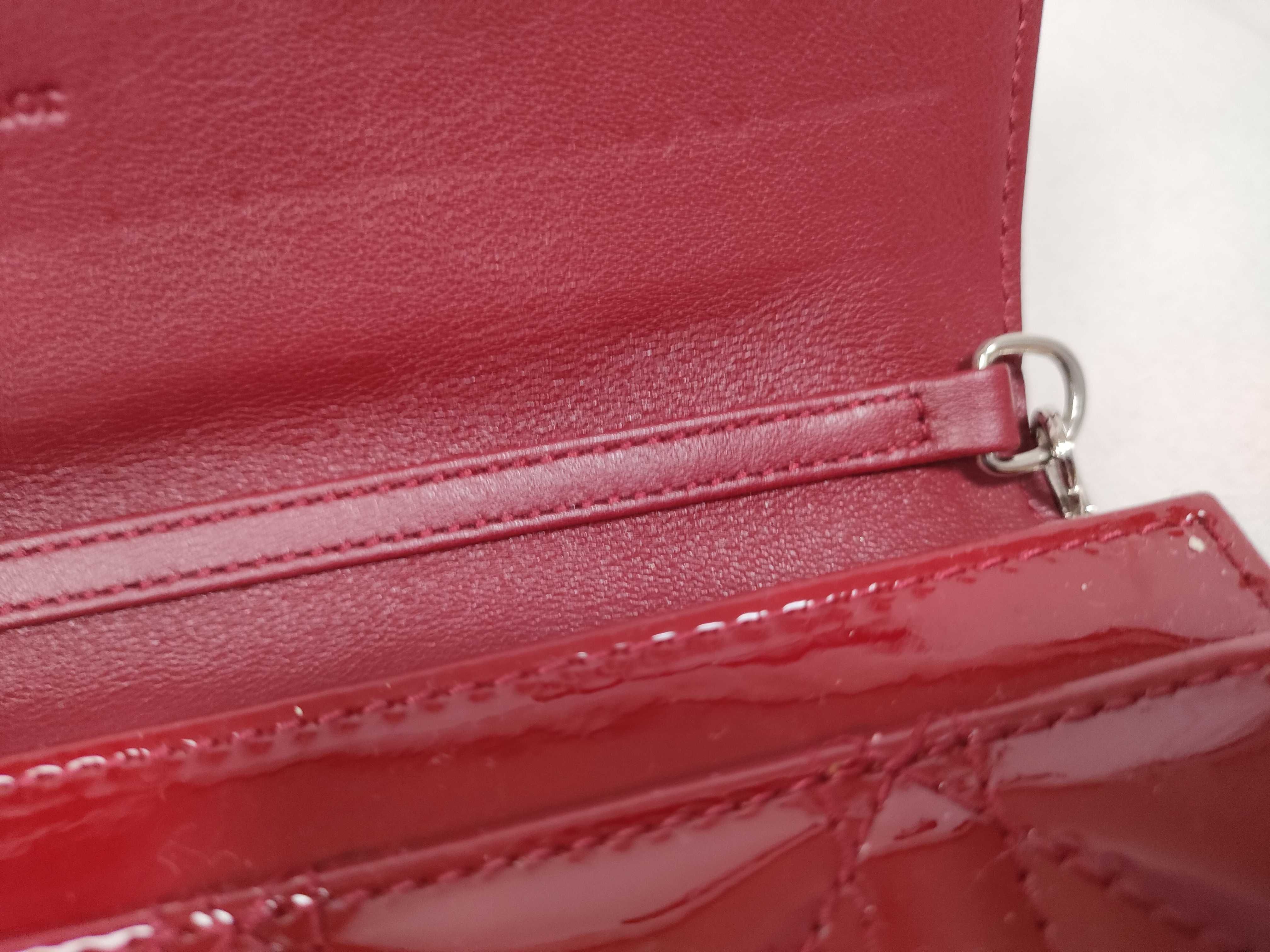 Red Enamel Chain Wallet — view 9