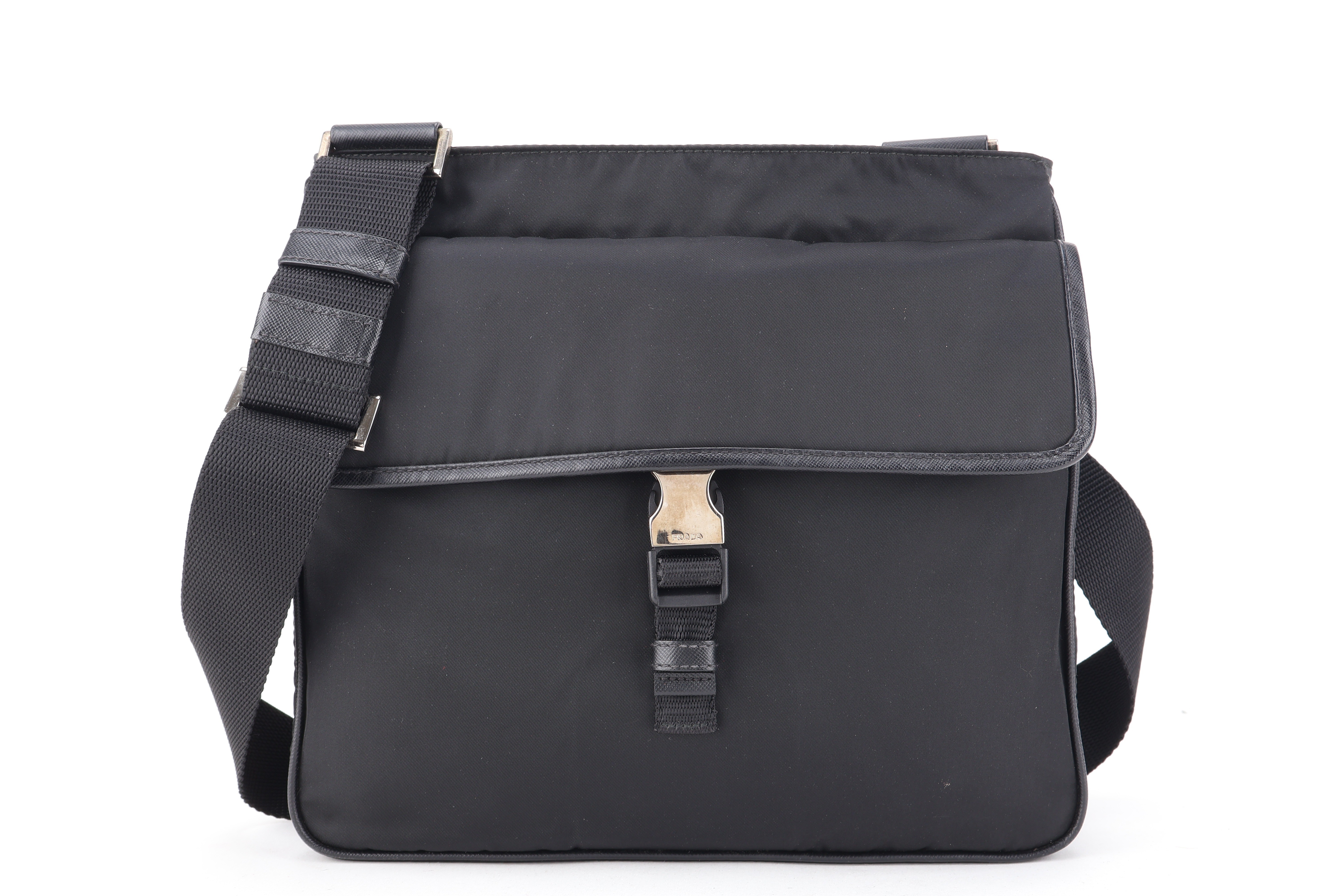 SHOULDER BAG BLACK TESSUTO SHW — view 2