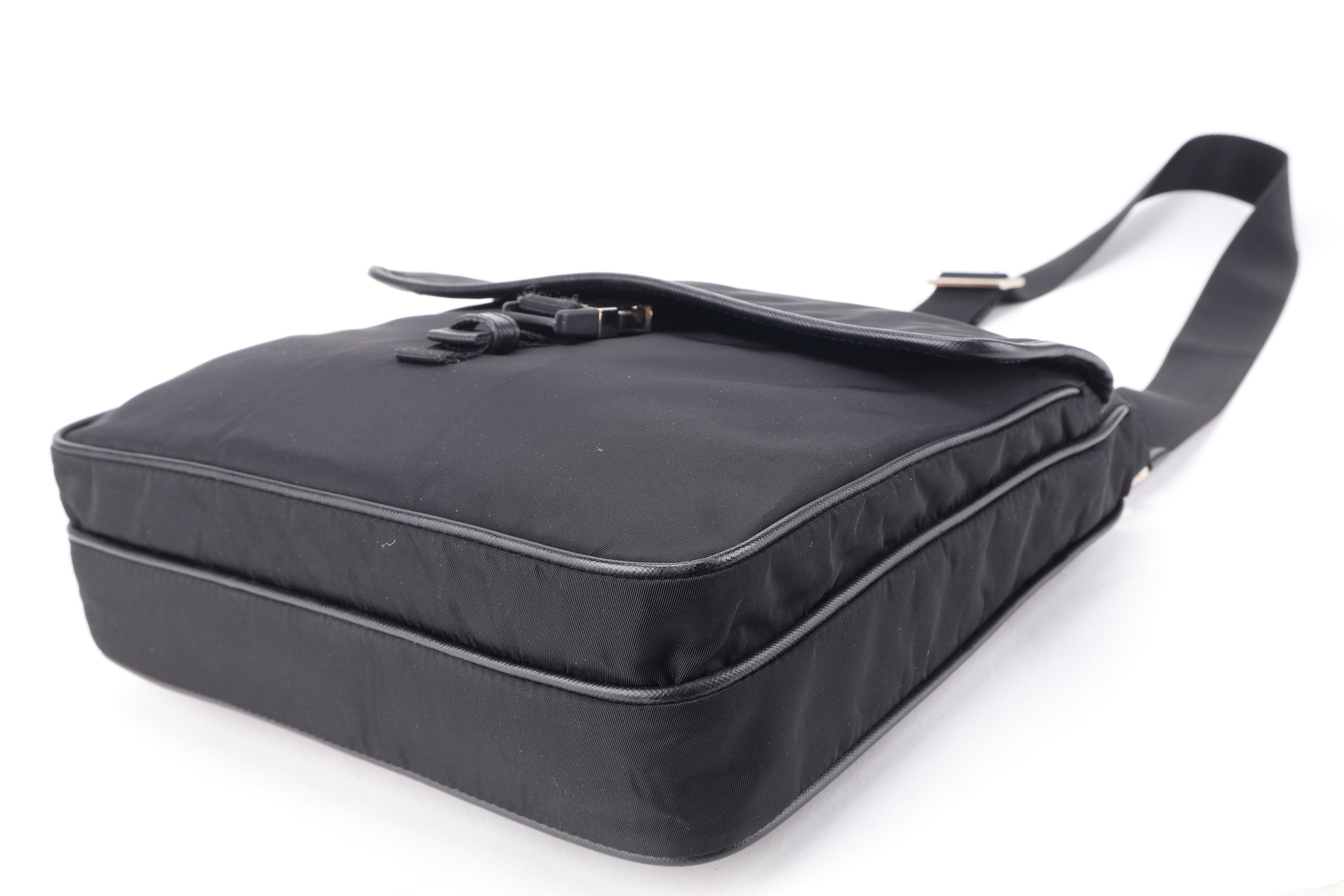 SHOULDER BAG BLACK TESSUTO SHW — view 3