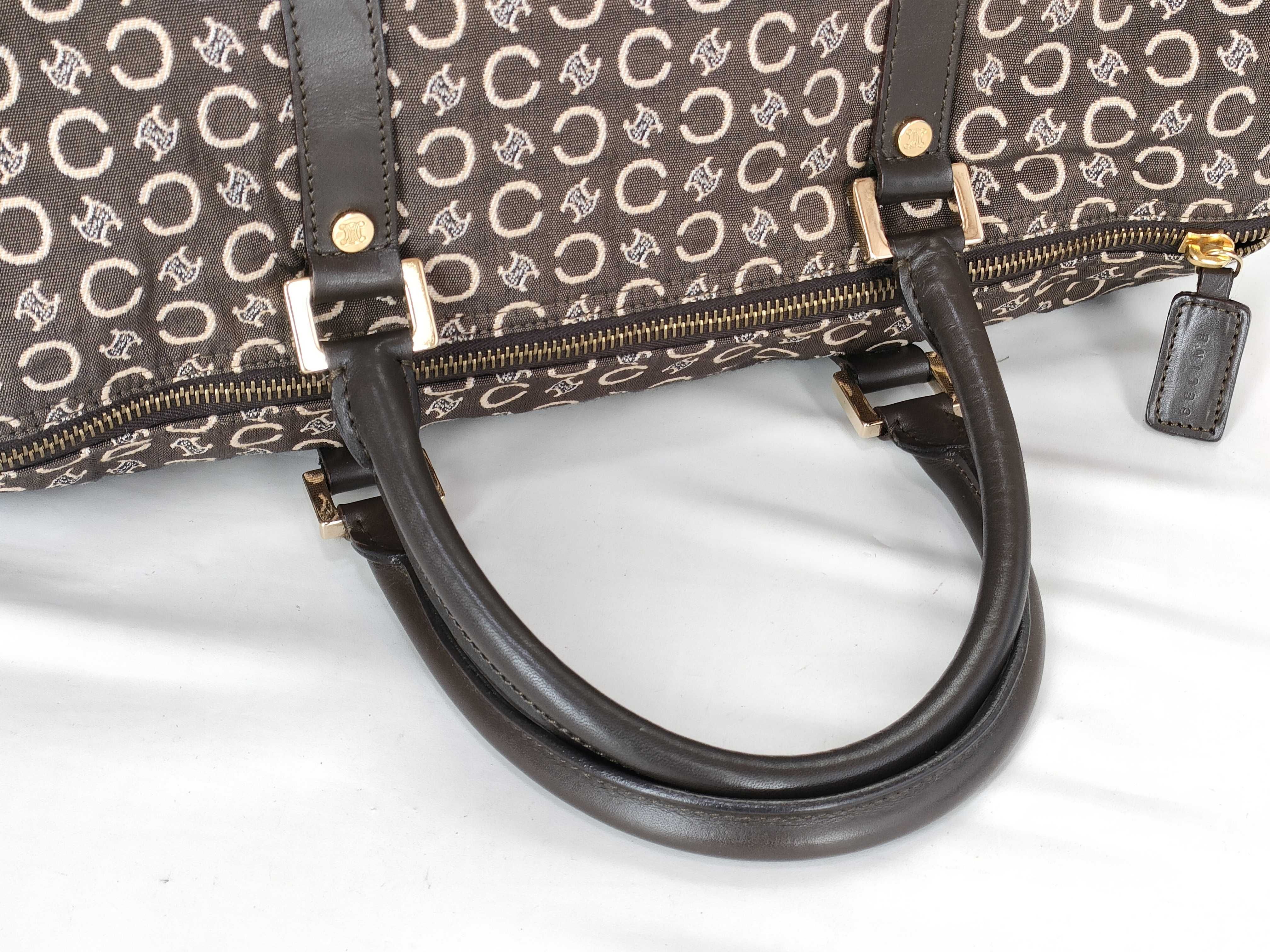 Boston bag, canvas, brown. — view 3
