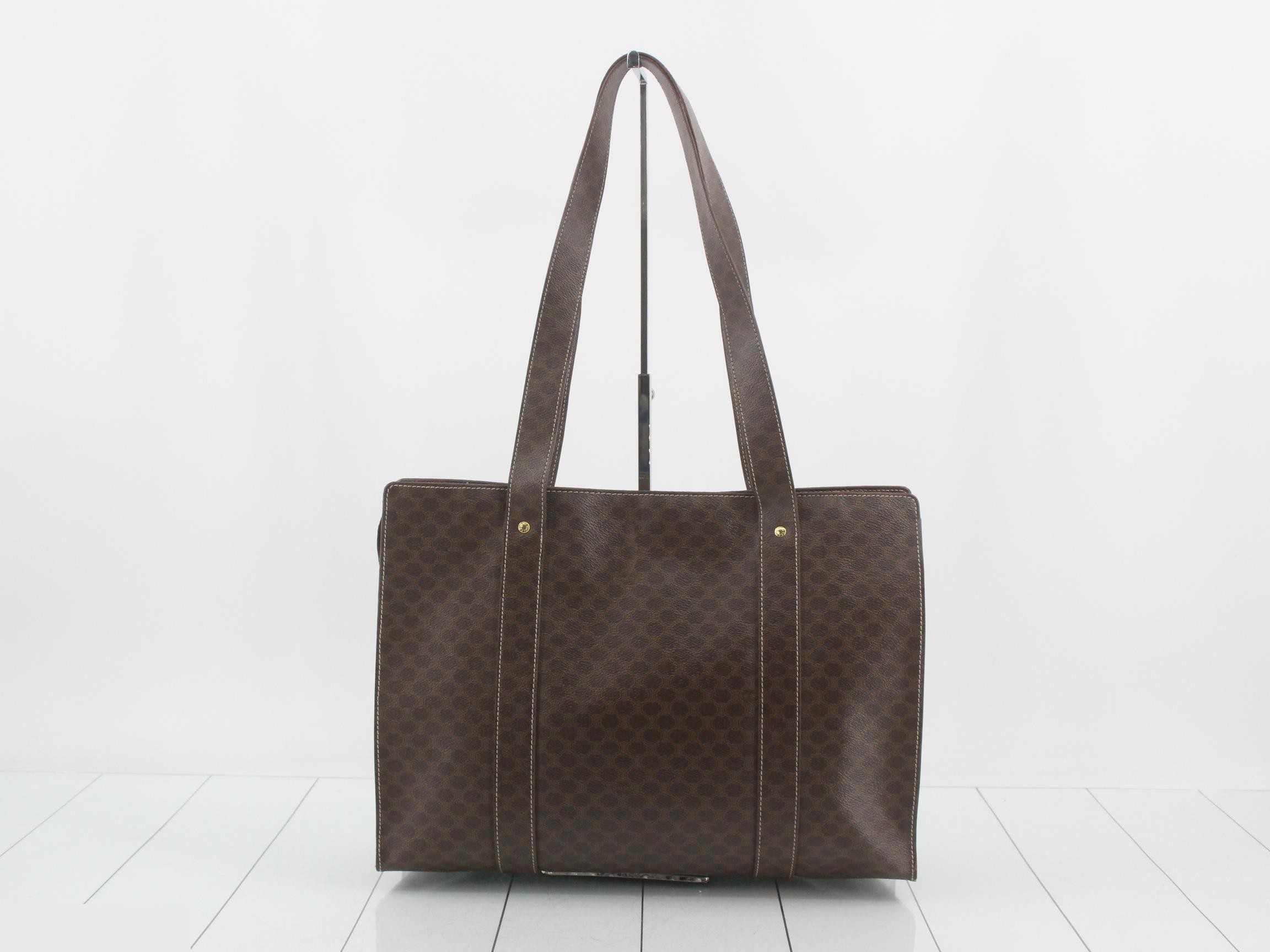 Macadam PVC Tote Bag, Brown — view 2