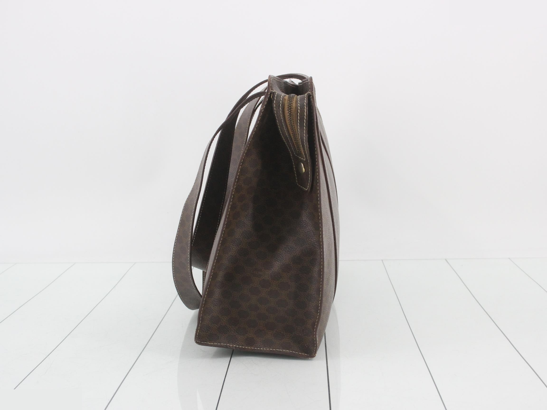 Macadam PVC Tote Bag, Brown — view 3