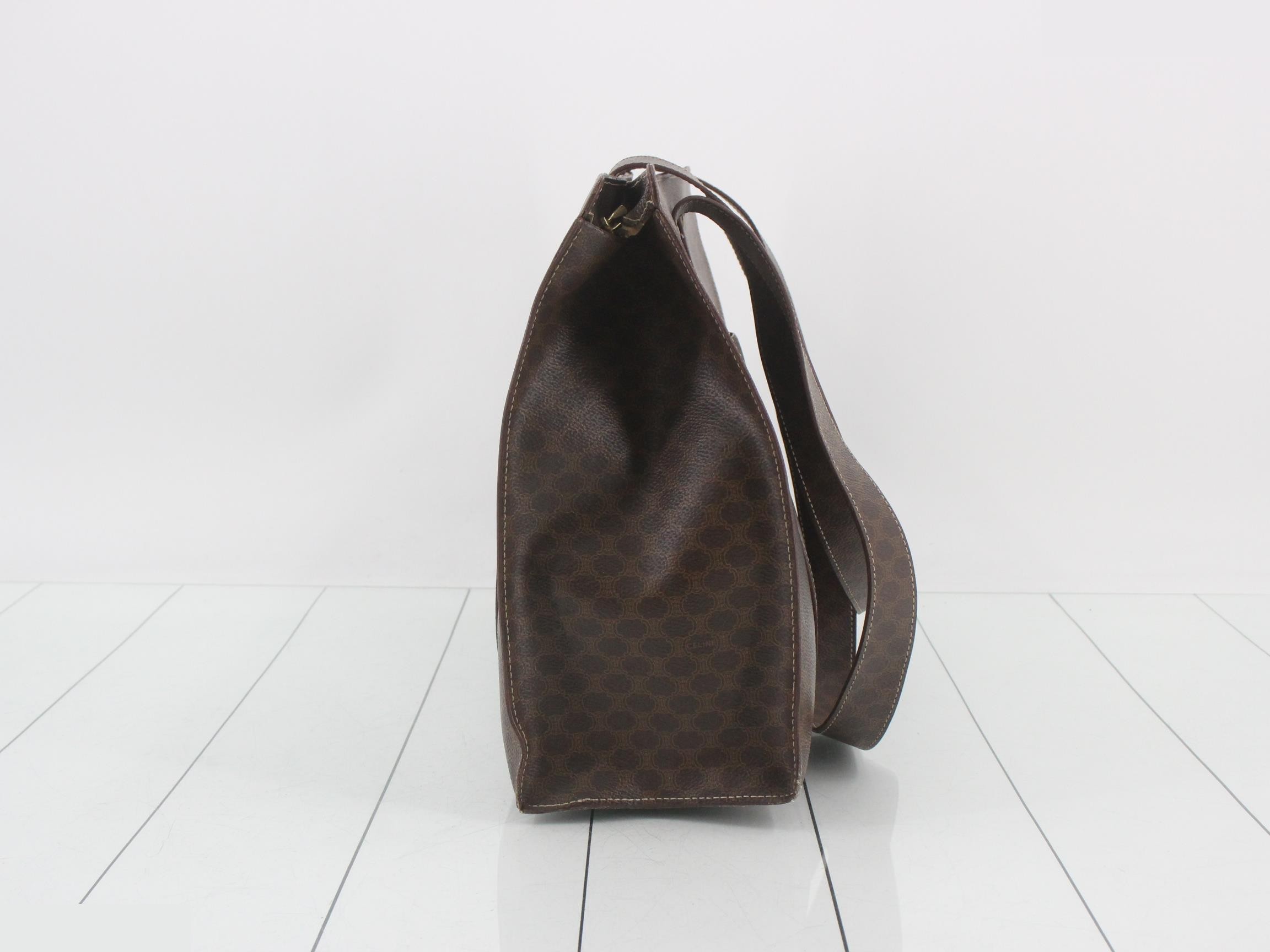 Macadam PVC Tote Bag, Brown — view 4