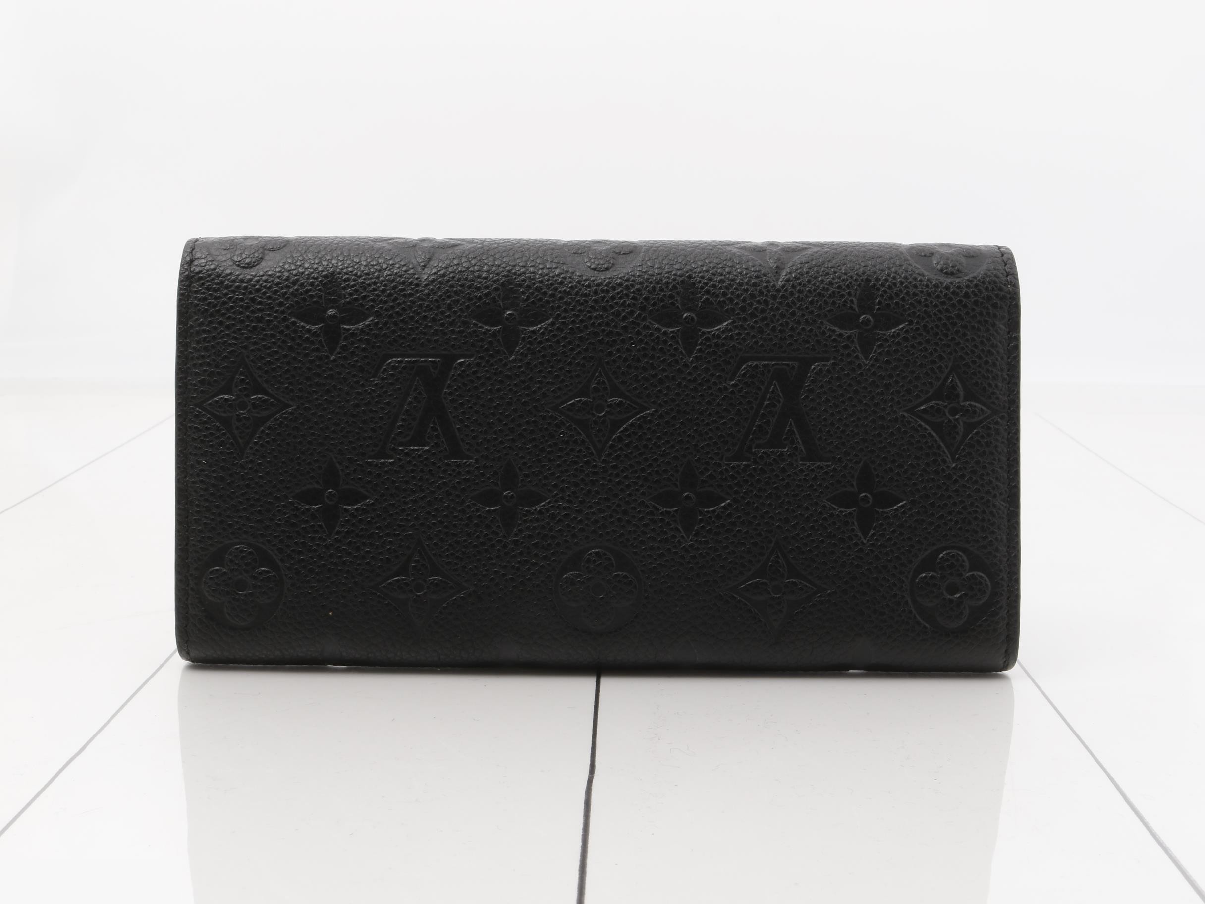 Portefeuille Emilie Noir Monogram Empreinte — view 2