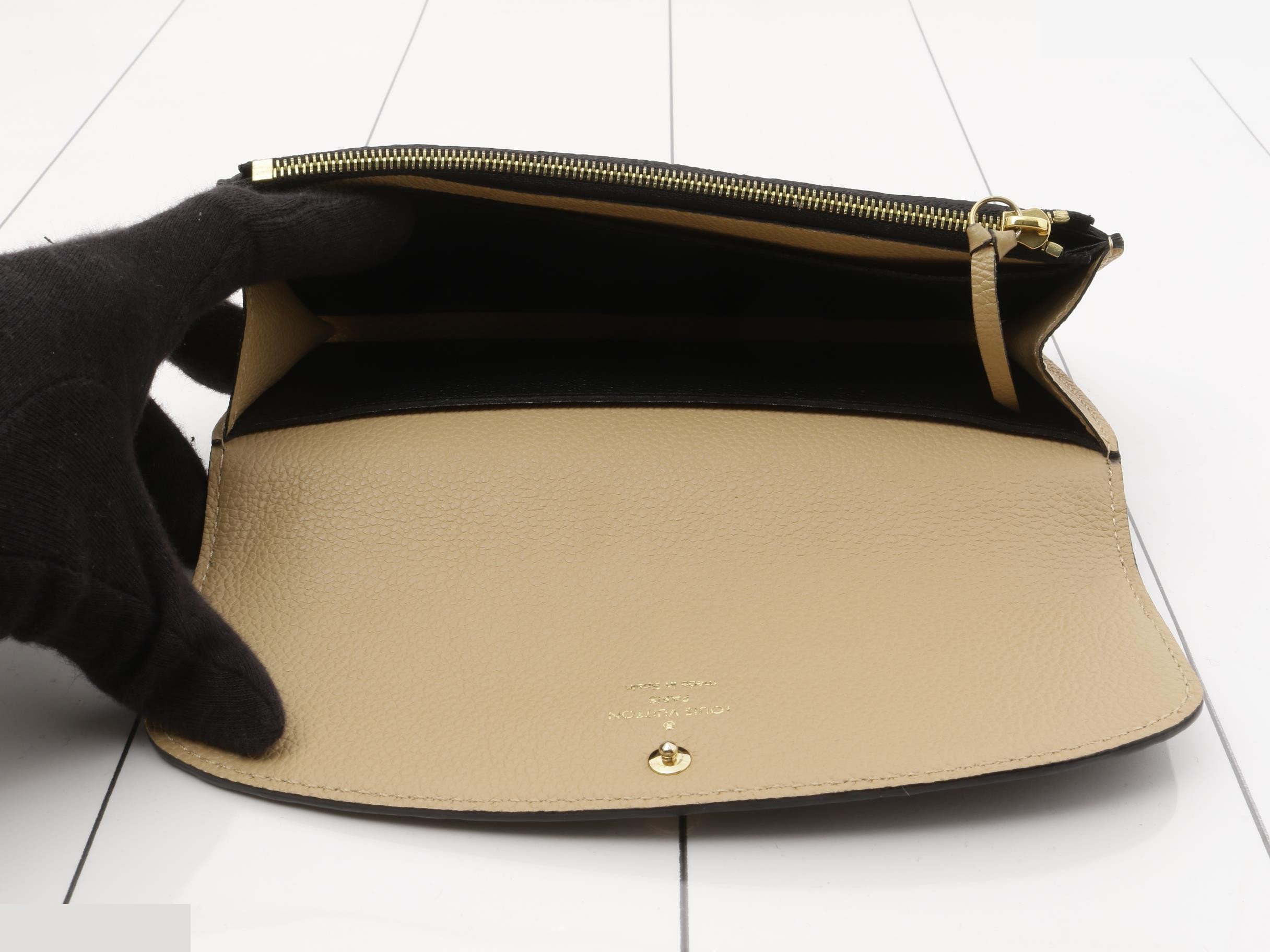 Portefeuille Emilie Noir Monogram Empreinte — view 4