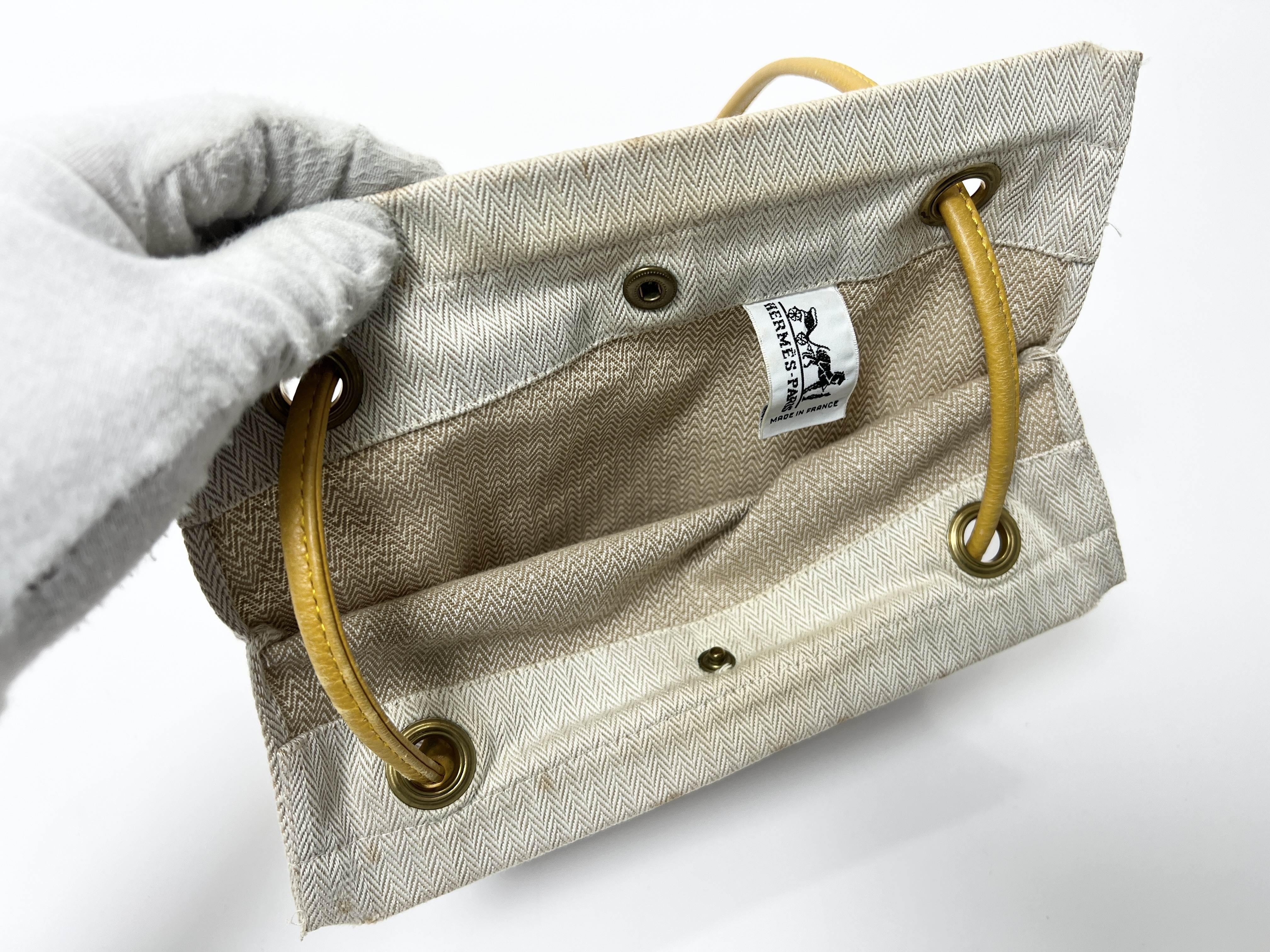 Aline PM Canvas Leather Shoulder Bag — view 4