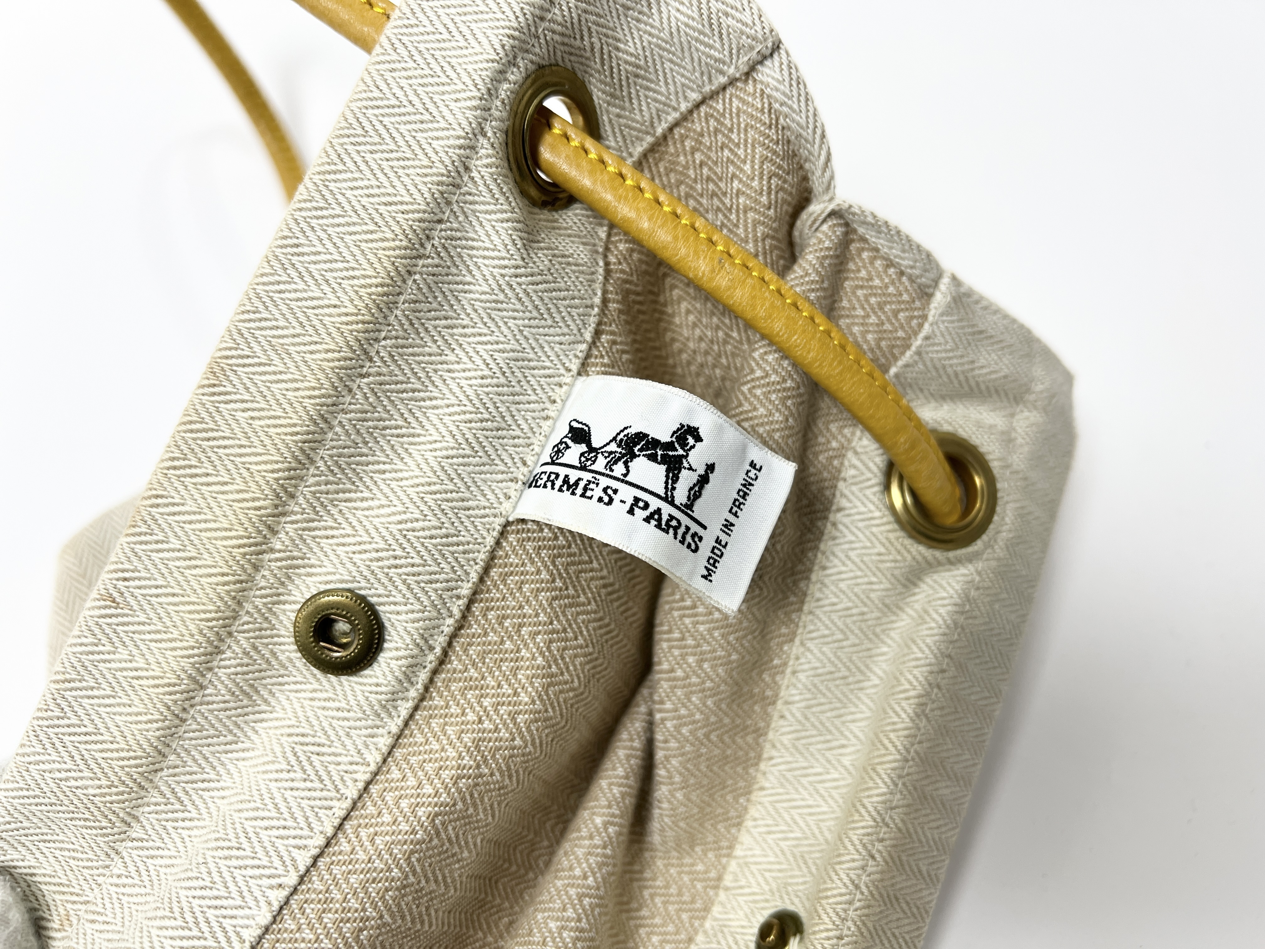 Aline PM Canvas Leather Shoulder Bag — view 5