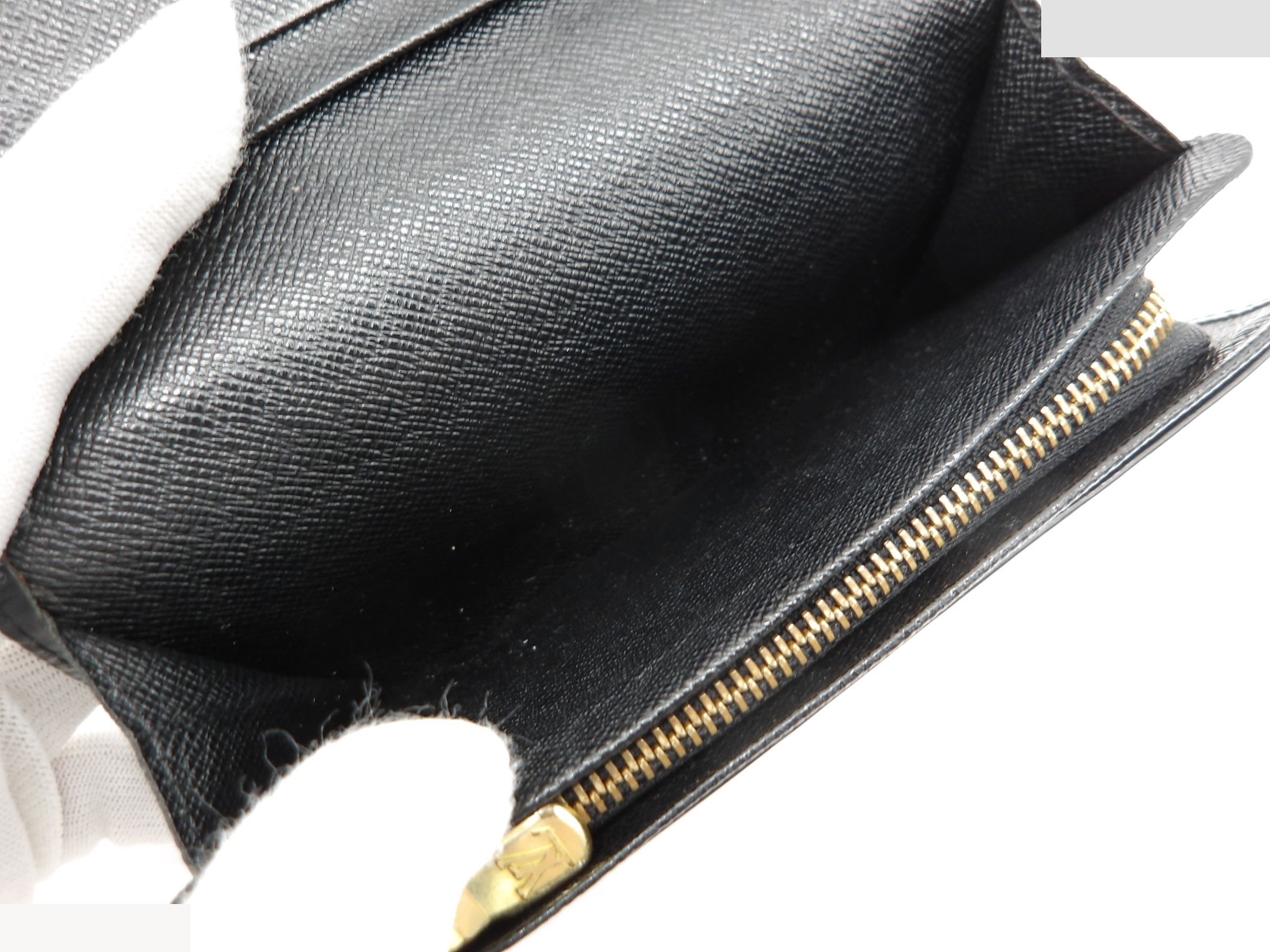 Epi L-shaped zipper wallet, Portefeuille Trésor, Noir — view 8