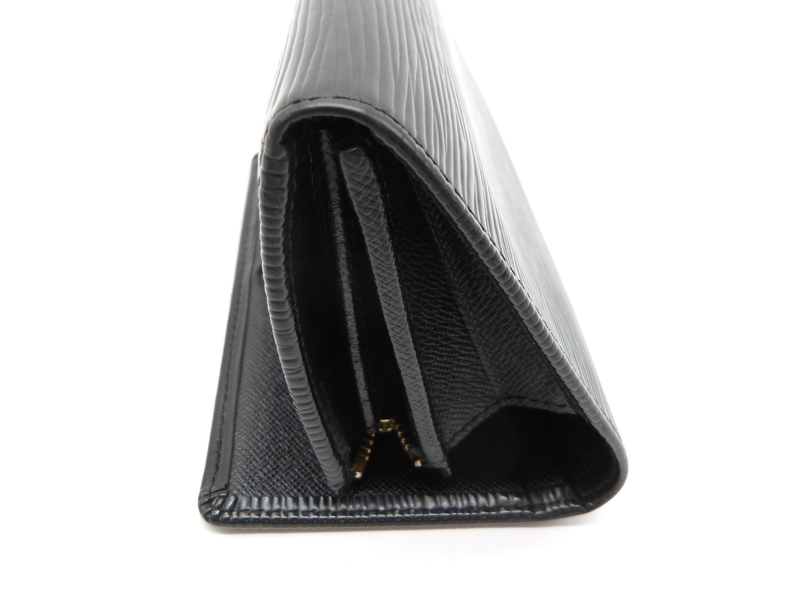 Epi L-shaped zipper wallet, Portefeuille Trésor, Noir — view 10