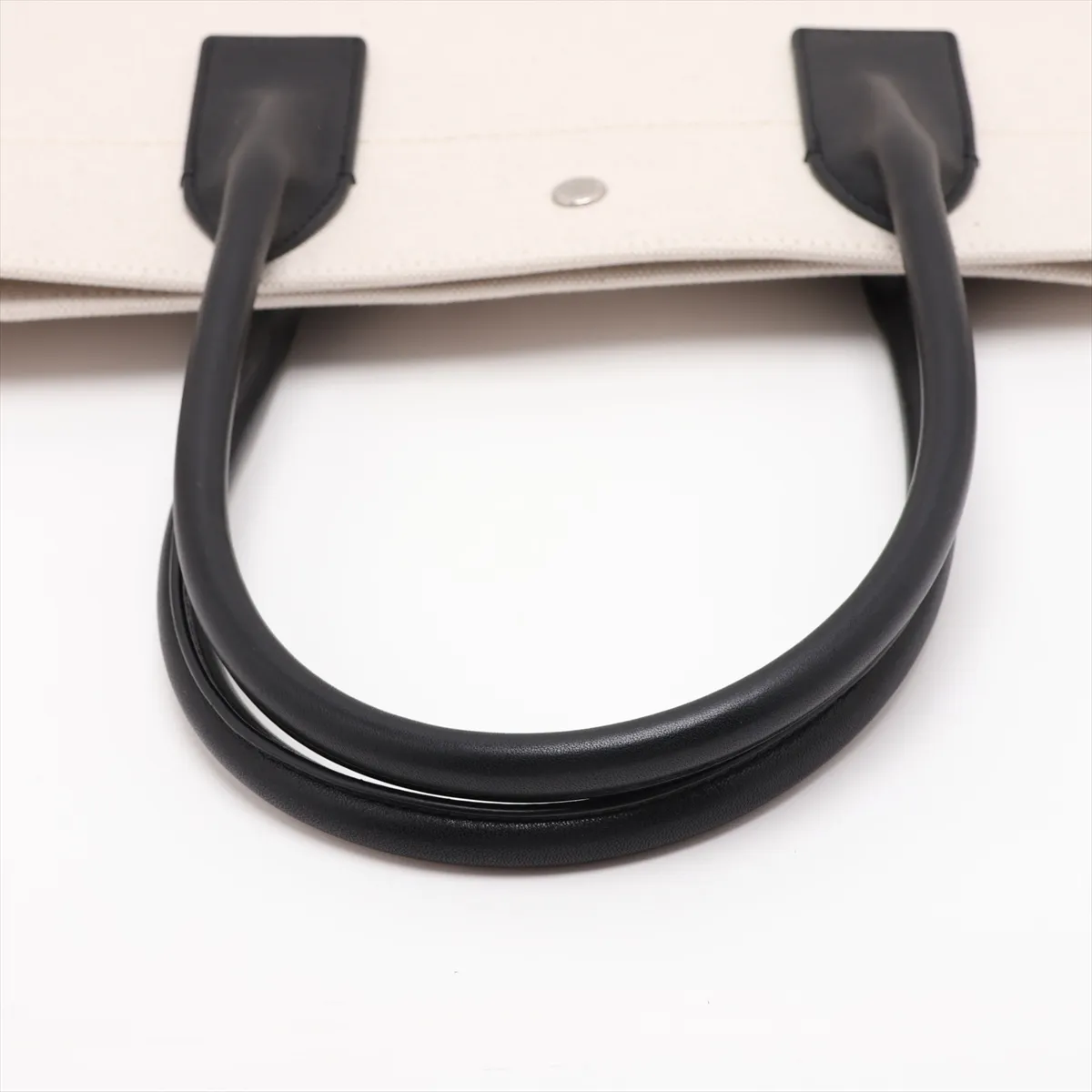 Rive Gauche 499290 Canvas x Leather Tote Bag Beige x Black — view 5